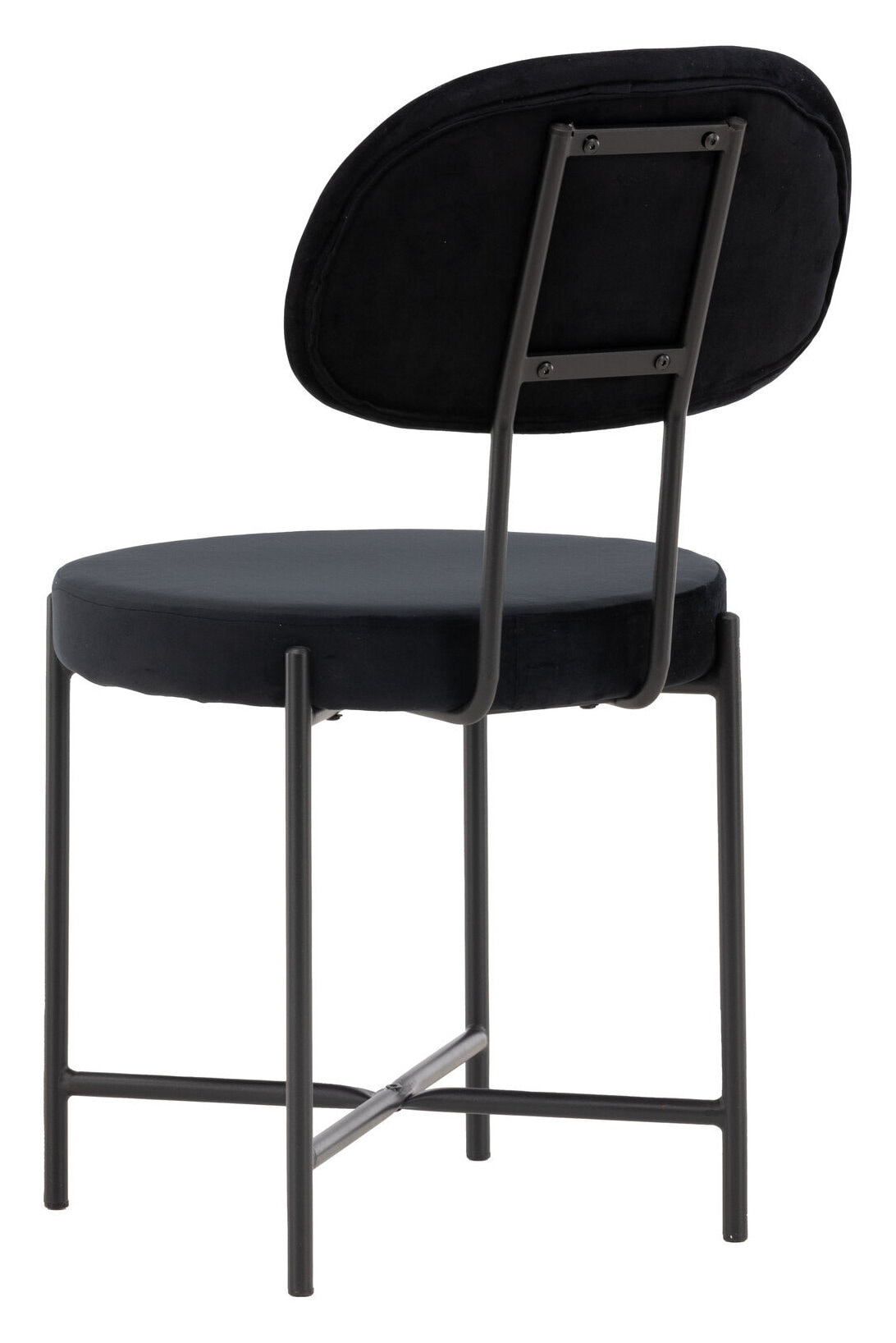 Nohr Eetkamerstoel 'Price' Velvet, kleur Zwart
