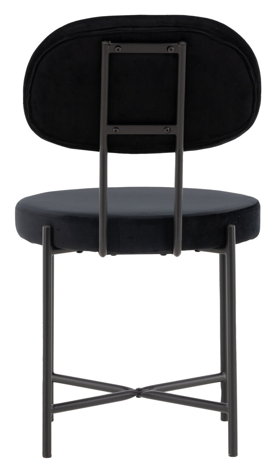 Nohr Eetkamerstoel 'Price' Velvet, kleur Zwart