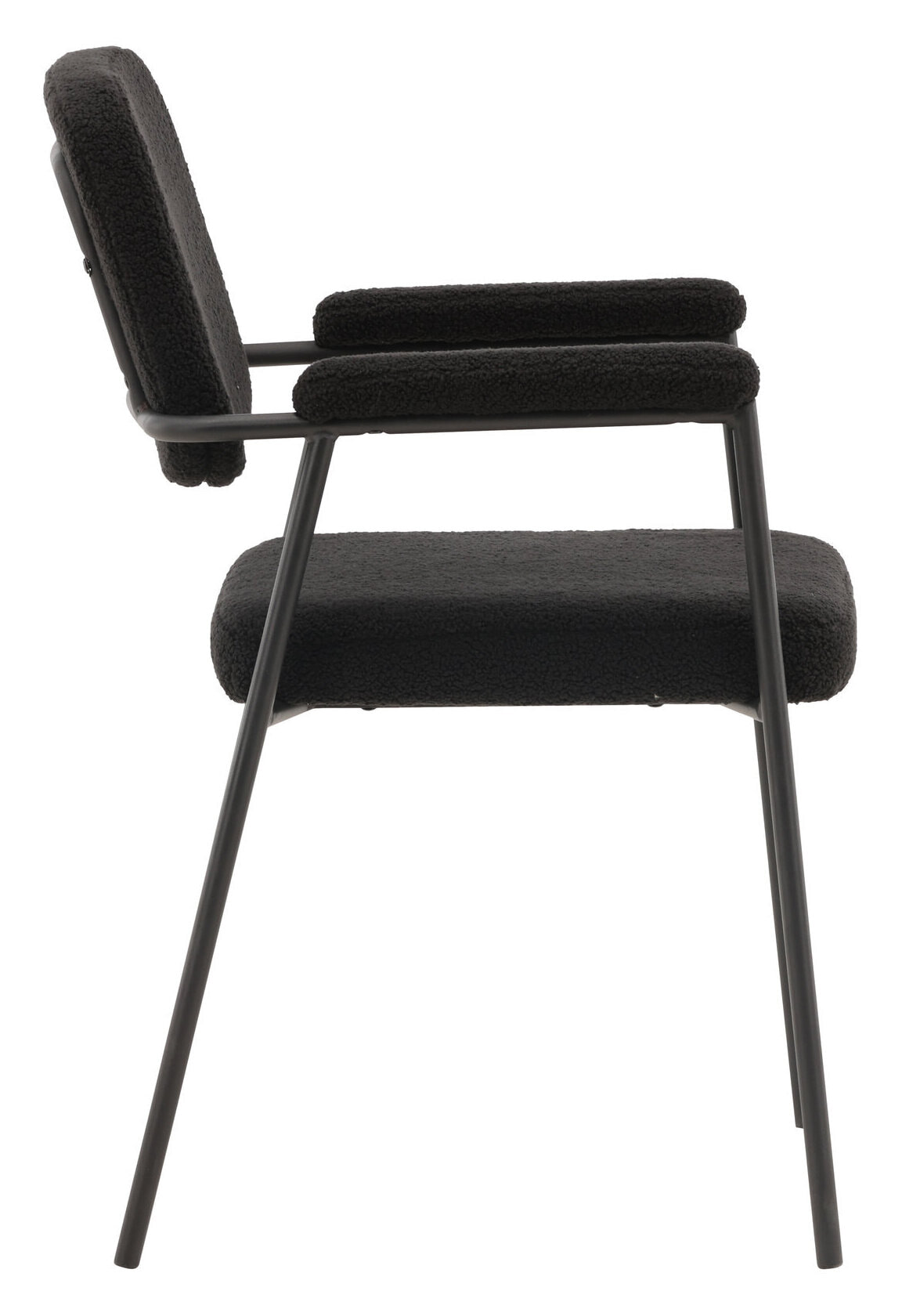 Nohr Eetkamerstoel 'Chemere' Bouclé, kleur Zwart