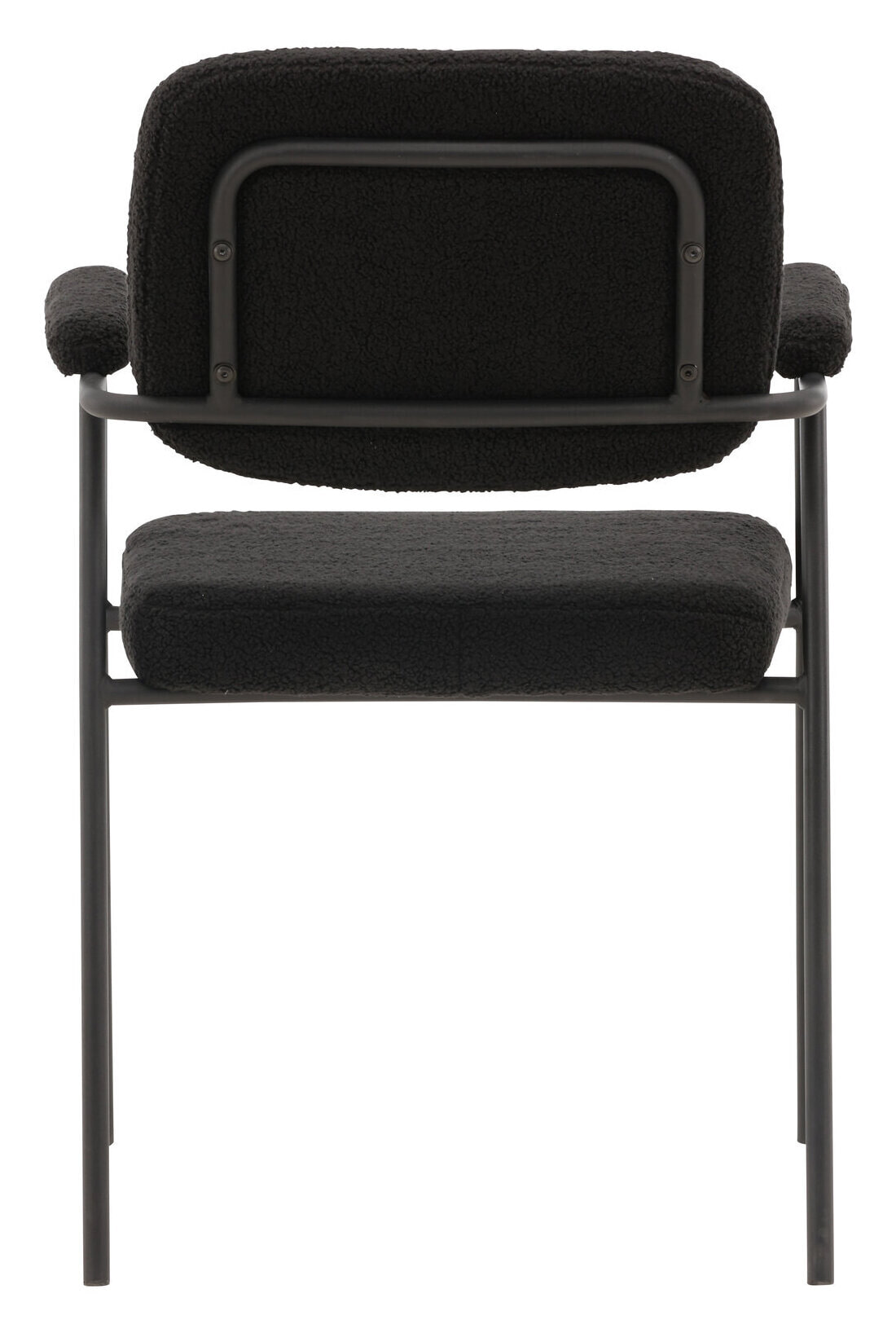 Nohr Eetkamerstoel 'Chemere' Bouclé, kleur Zwart