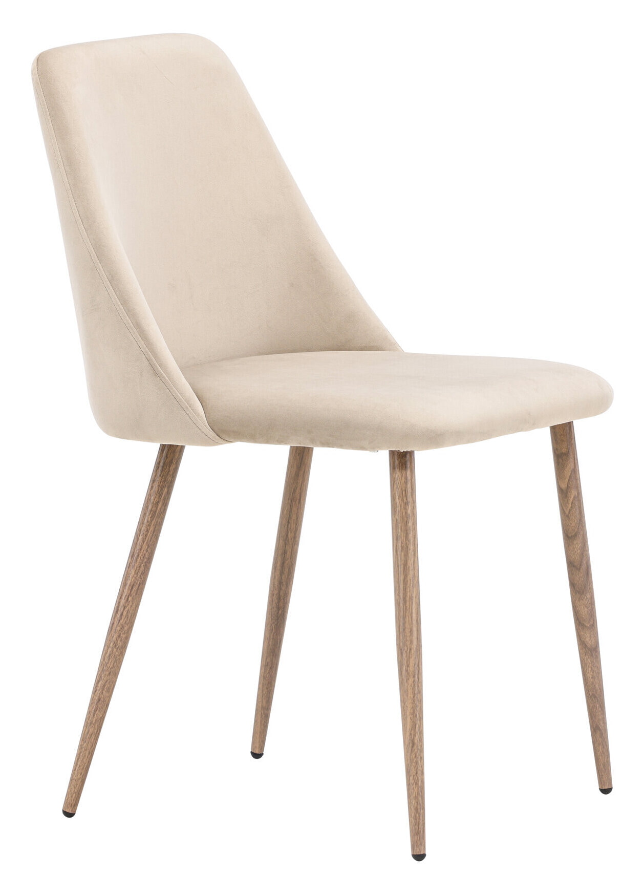 Nohr Eetkamerstoel 'Denon' Velvet, kleur Bruin