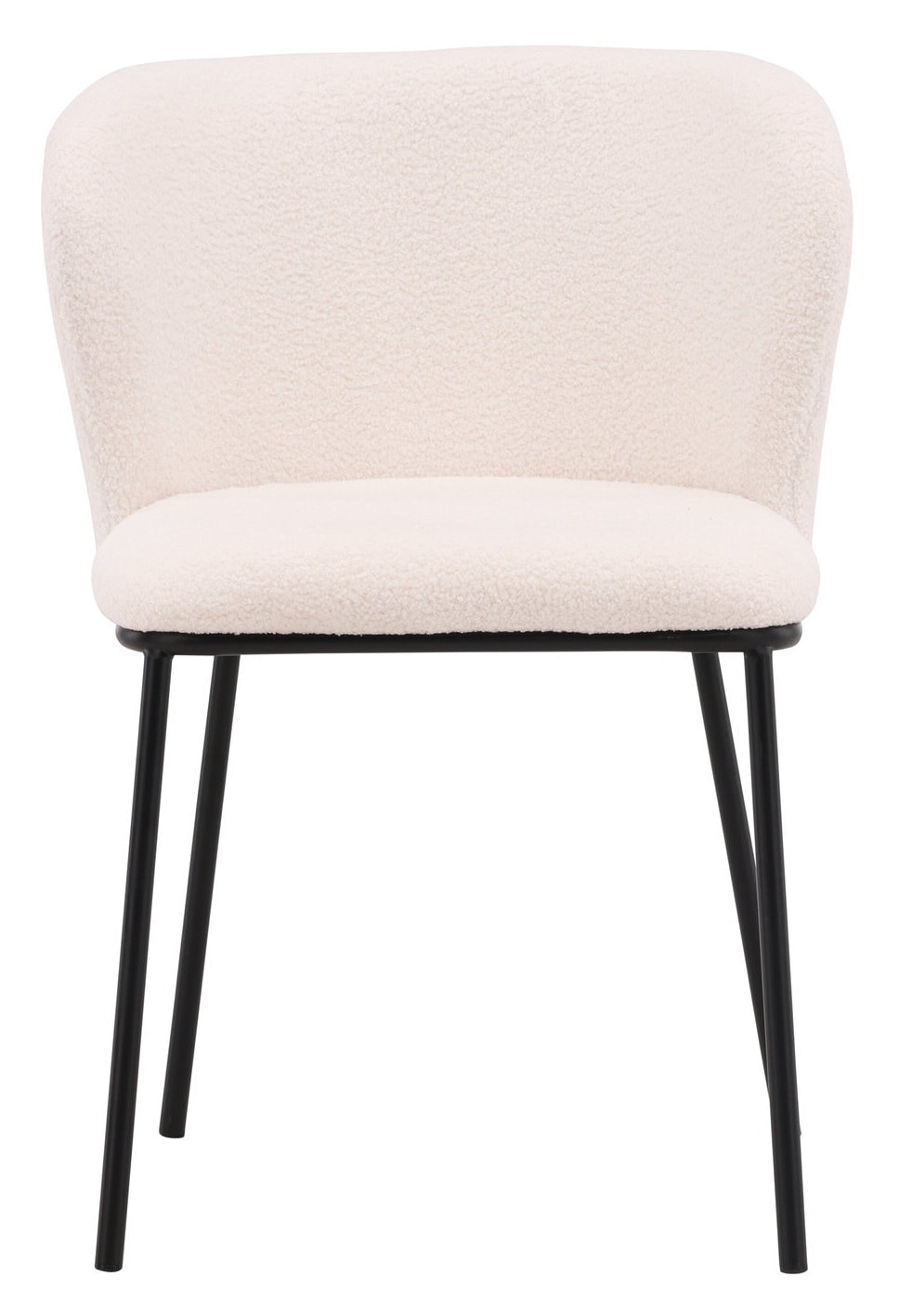 Nohr Eetkamerstoel 'Almetra' Bouclé, kleur Wit