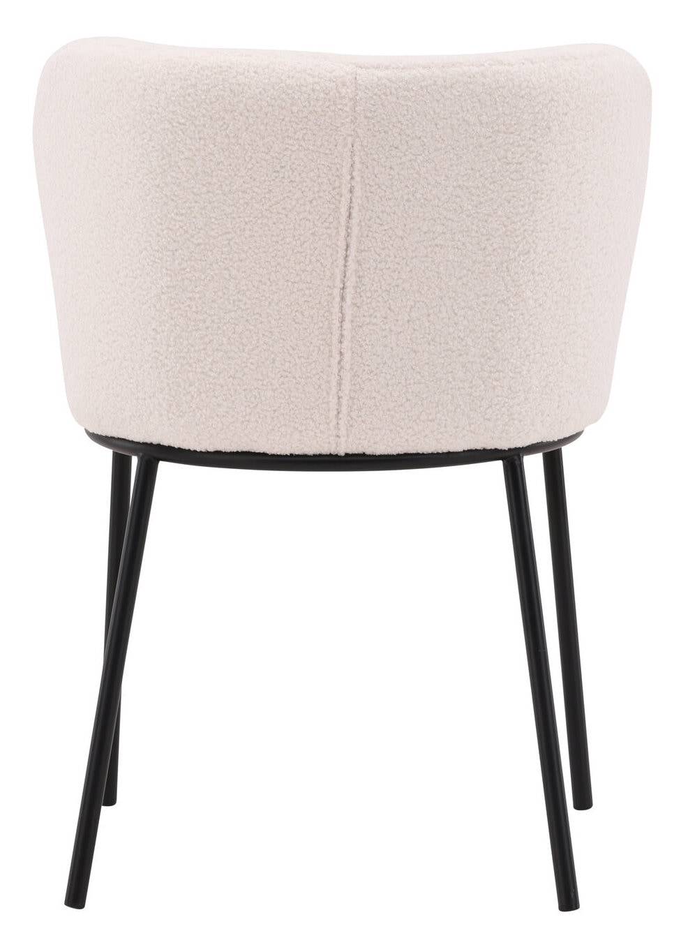 Nohr Eetkamerstoel 'Almetra' Bouclé, kleur Wit