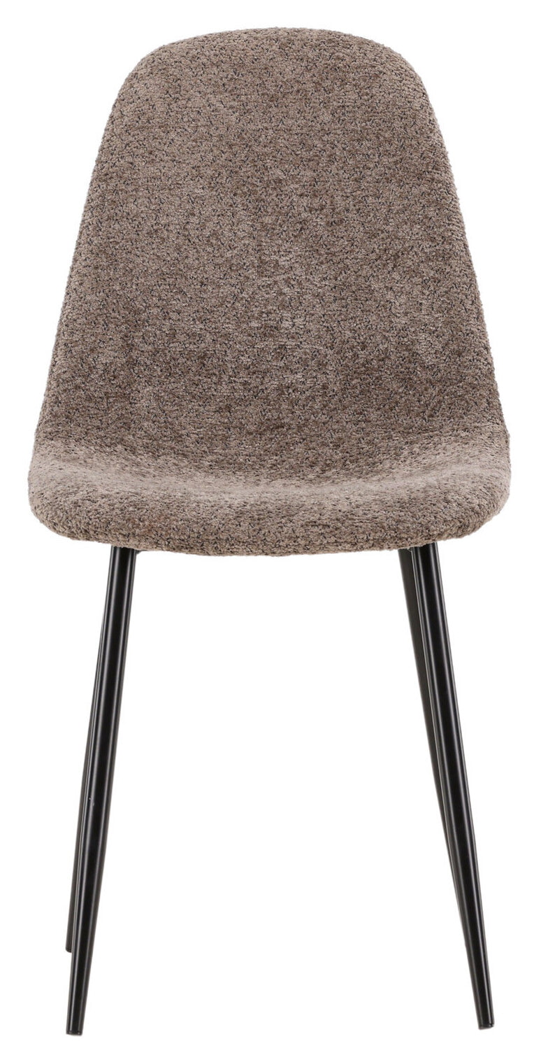 Nohr Eetkamerstoel 'Austina' Bouclé, kleur Grijs