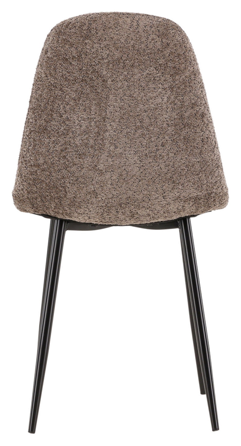 Nohr Eetkamerstoel 'Austina' Bouclé, kleur Grijs