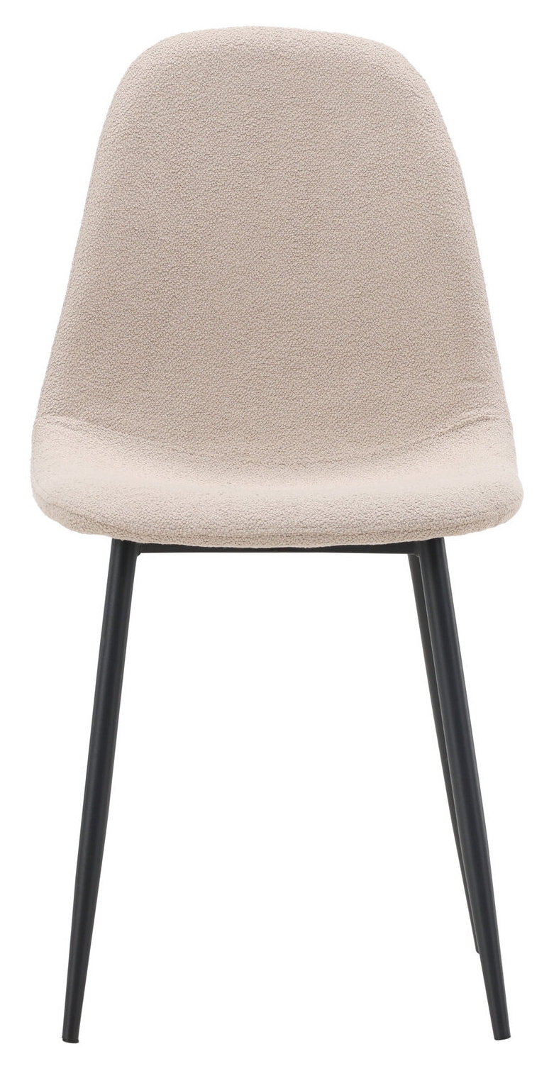 Nohr Eetkamerstoel 'Austina' Bouclé, kleur Beige