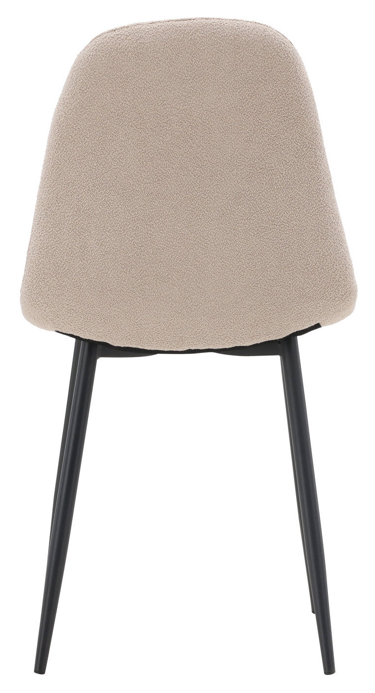 Nohr Eetkamerstoel 'Austina' Bouclé, kleur Beige