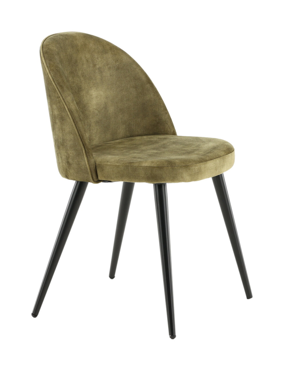 Nohr Eetkamerstoel 'Amon' Velvet, kleur Groen