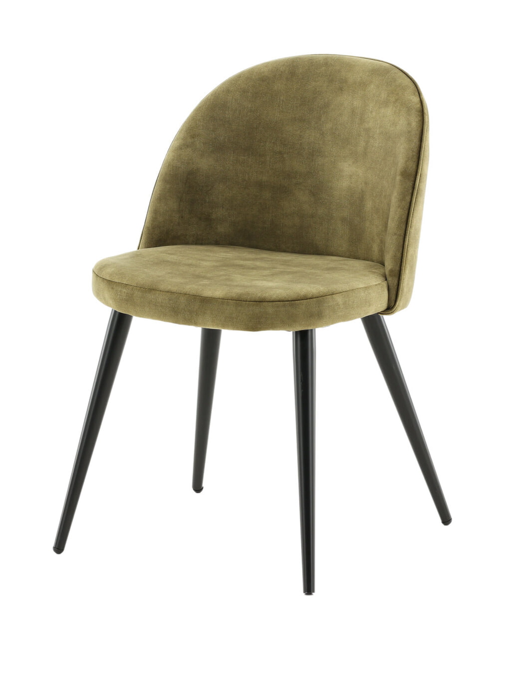 Nohr Eetkamerstoel 'Amon' Velvet, kleur Groen