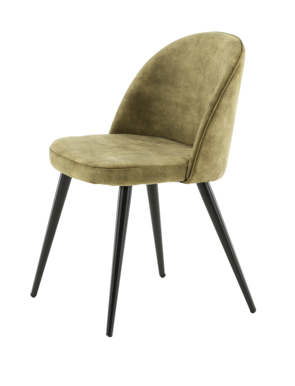 Nohr Eetkamerstoel 'Amon' Velvet, kleur Groen