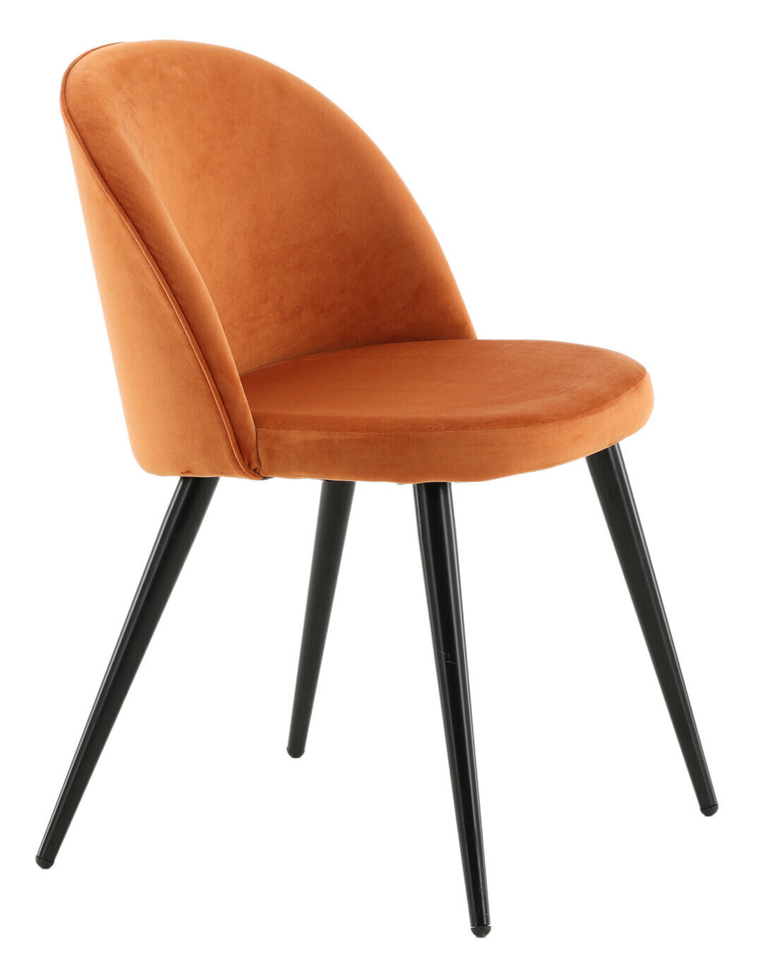 Nohr Eetkamerstoel 'Amon' Velvet, kleur Oranje