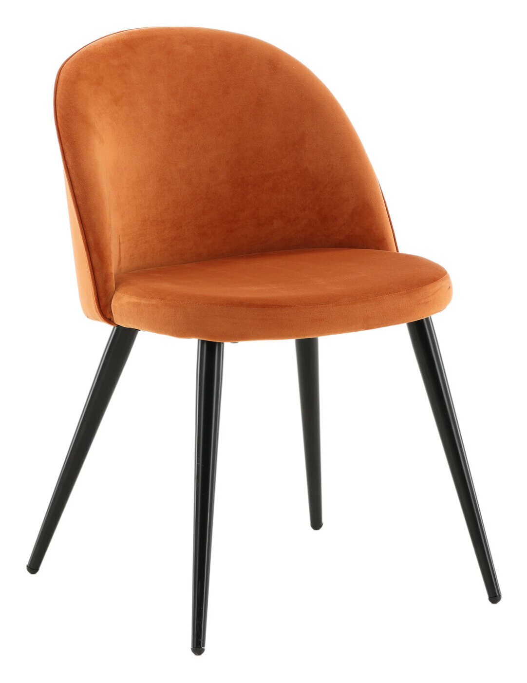 Nohr Eetkamerstoel 'Amon' Velvet, kleur Oranje