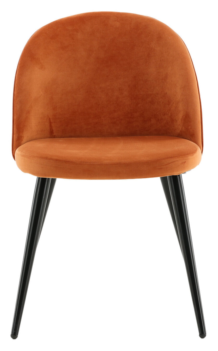 Nohr Eetkamerstoel 'Amon' Velvet, kleur Oranje