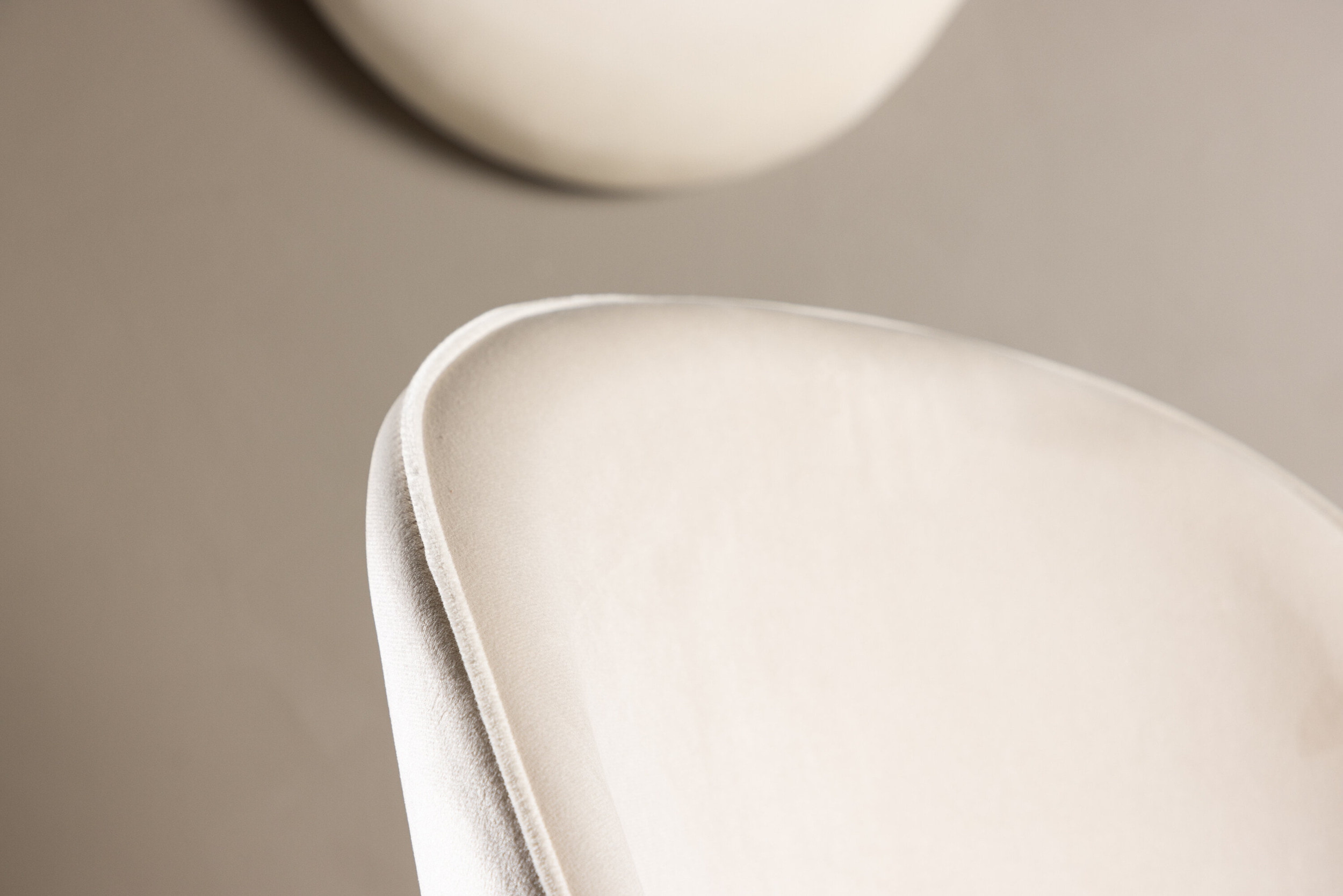 Nohr Eetkamerstoel 'Amon' Velvet, kleur Beige