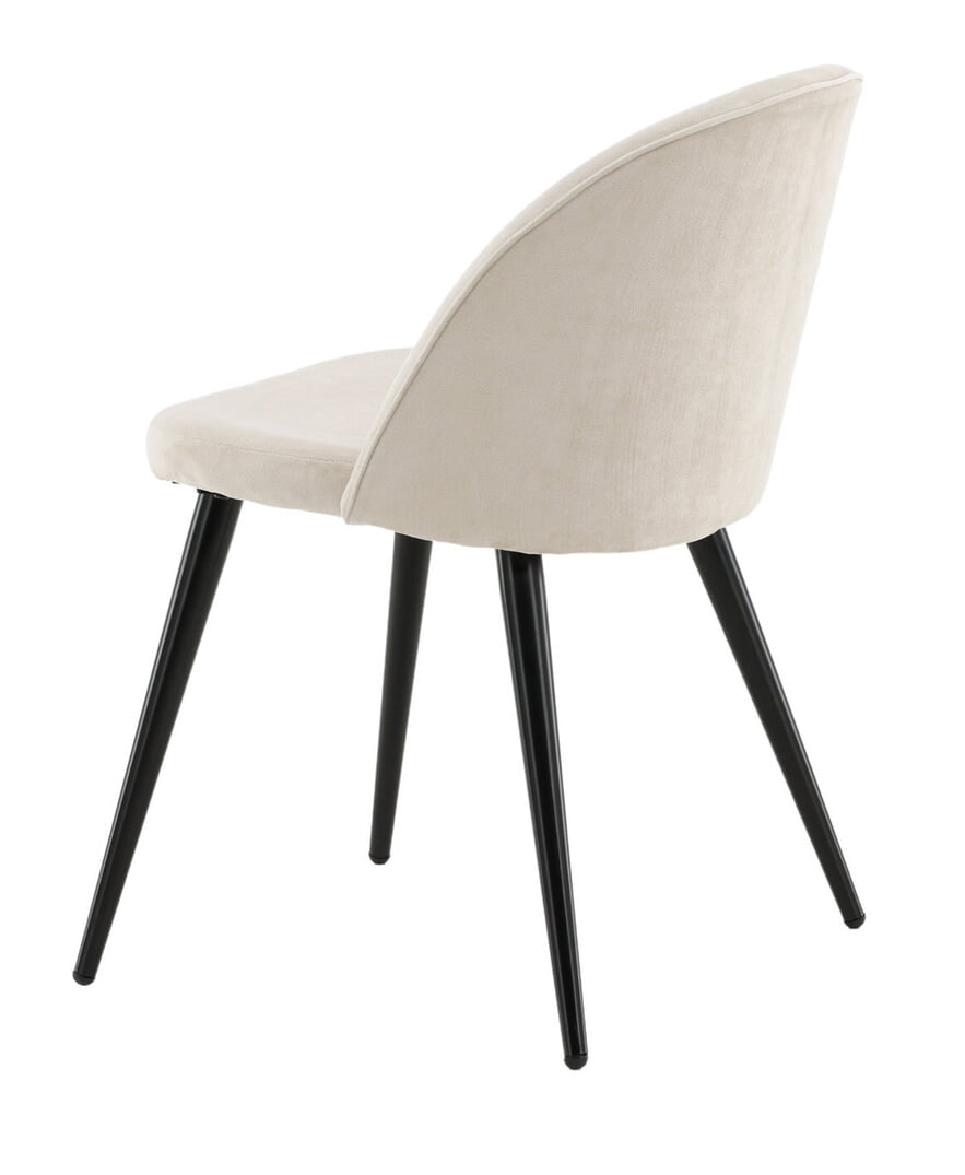 Nohr Eetkamerstoel 'Amon' Velvet, kleur Beige