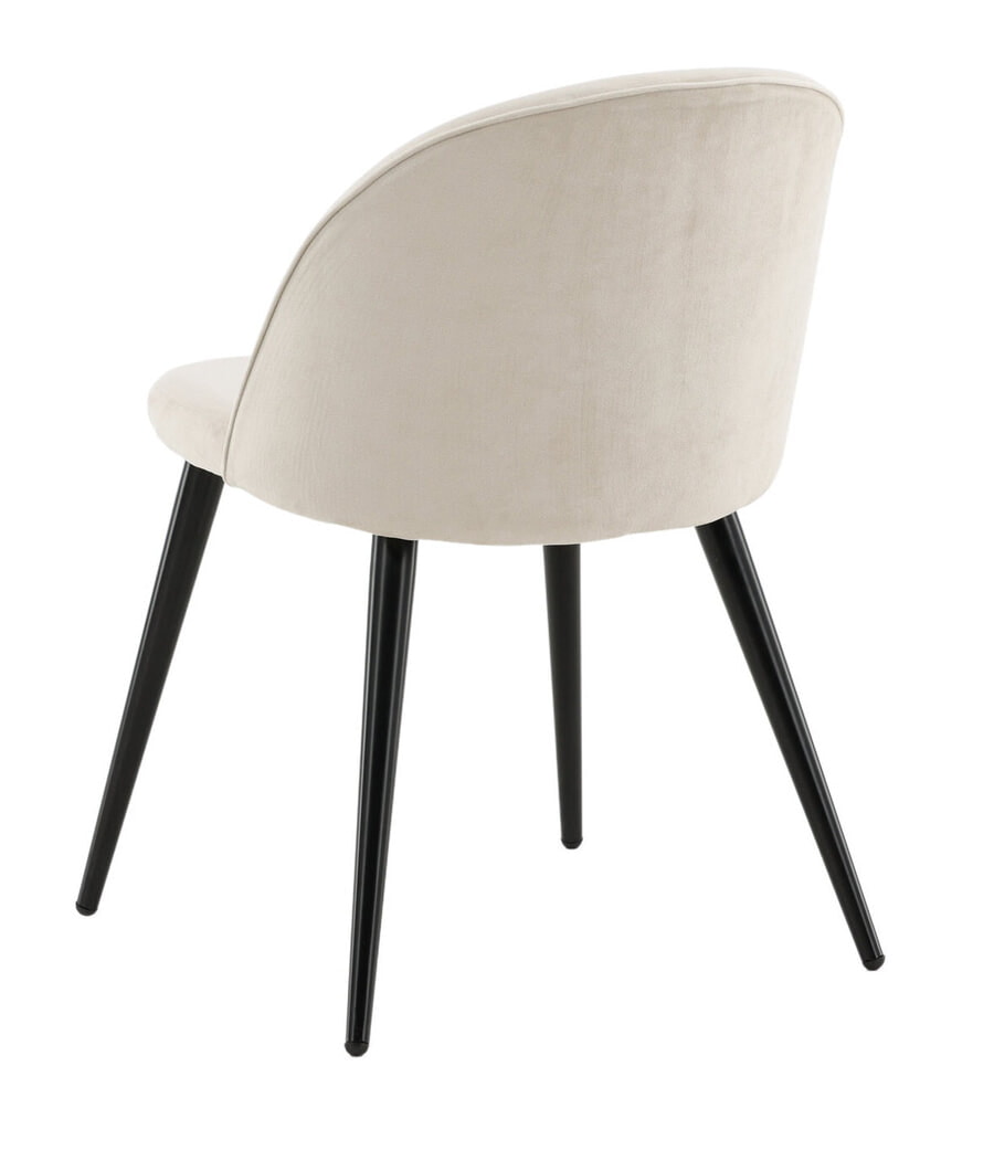Nohr Eetkamerstoel 'Amon' Velvet, kleur Beige