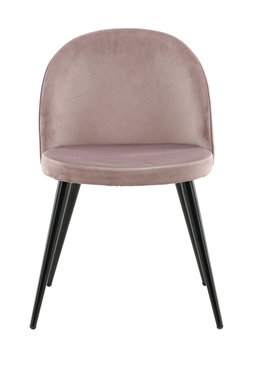 Nohr Eetkamerstoel 'Amon' Velvet, kleur Oudroze