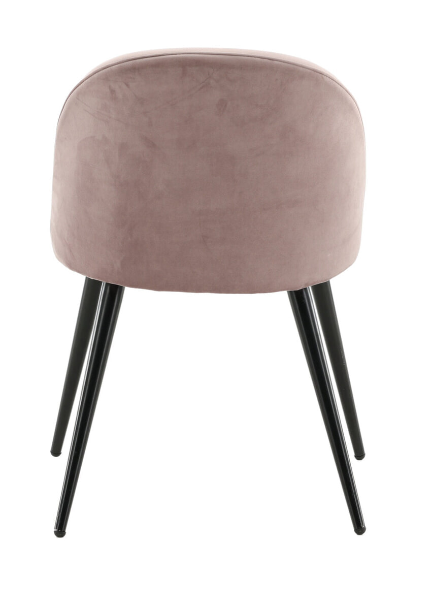 Nohr Eetkamerstoel 'Amon' Velvet, kleur Oudroze