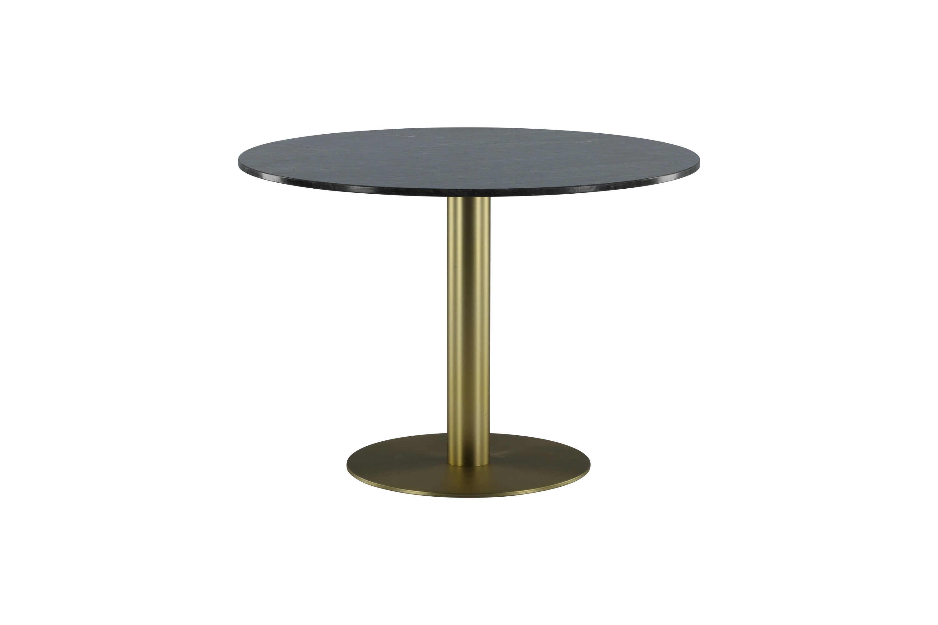 Nohr Ronde Eettafel 'Lenton' Marmer, 106cm, kleur Donkergrijs/Goud