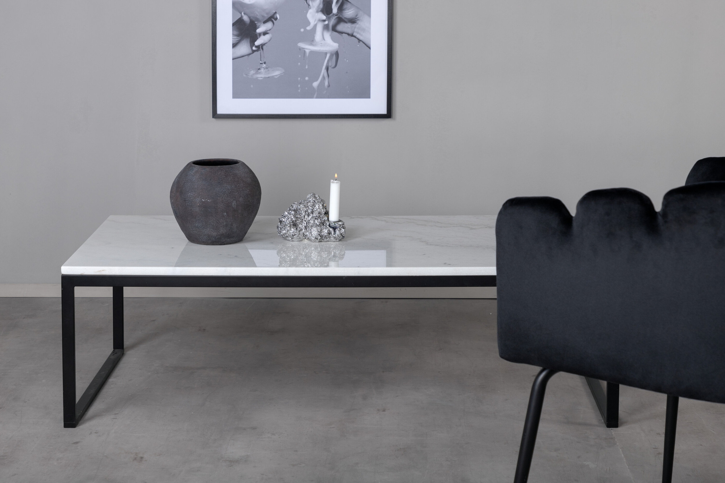 Nohr Salontafel 'Lenton' Marmer, 120 x 60cm, kleur Wit