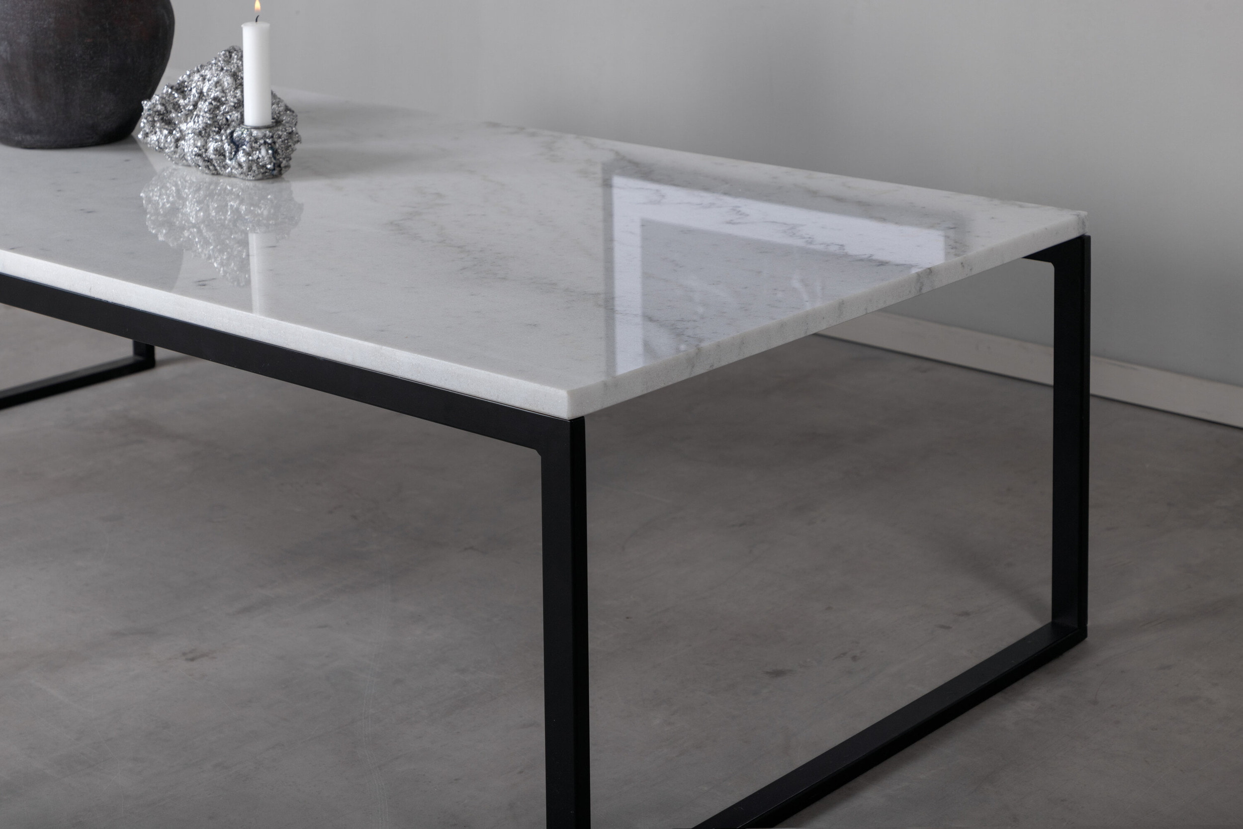 Nohr Salontafel 'Lenton' Marmer, 120 x 60cm, kleur Wit