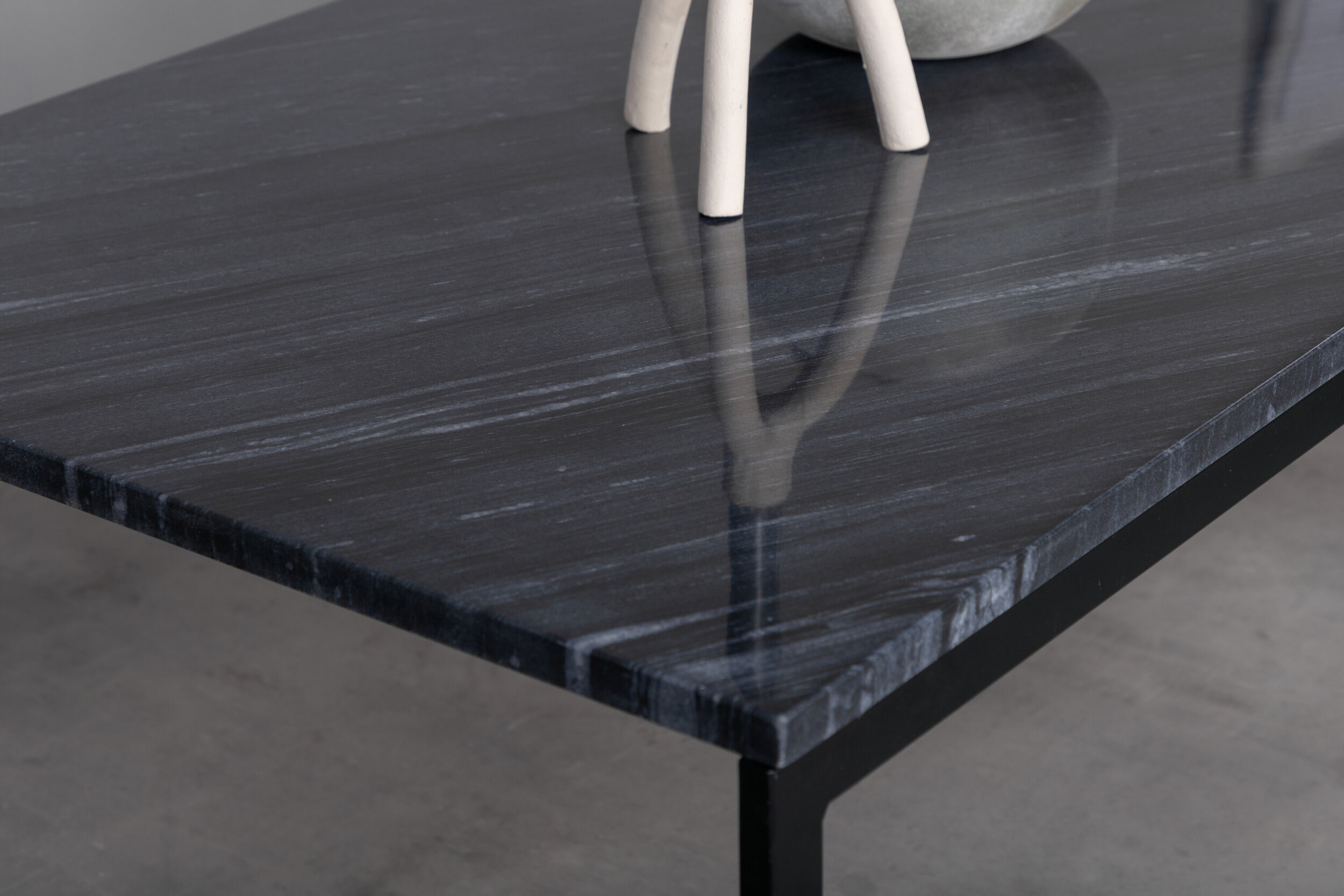 Nohr Salontafel 'Lenton' Marmer, 120 x 60cm, kleur Donkergrijs