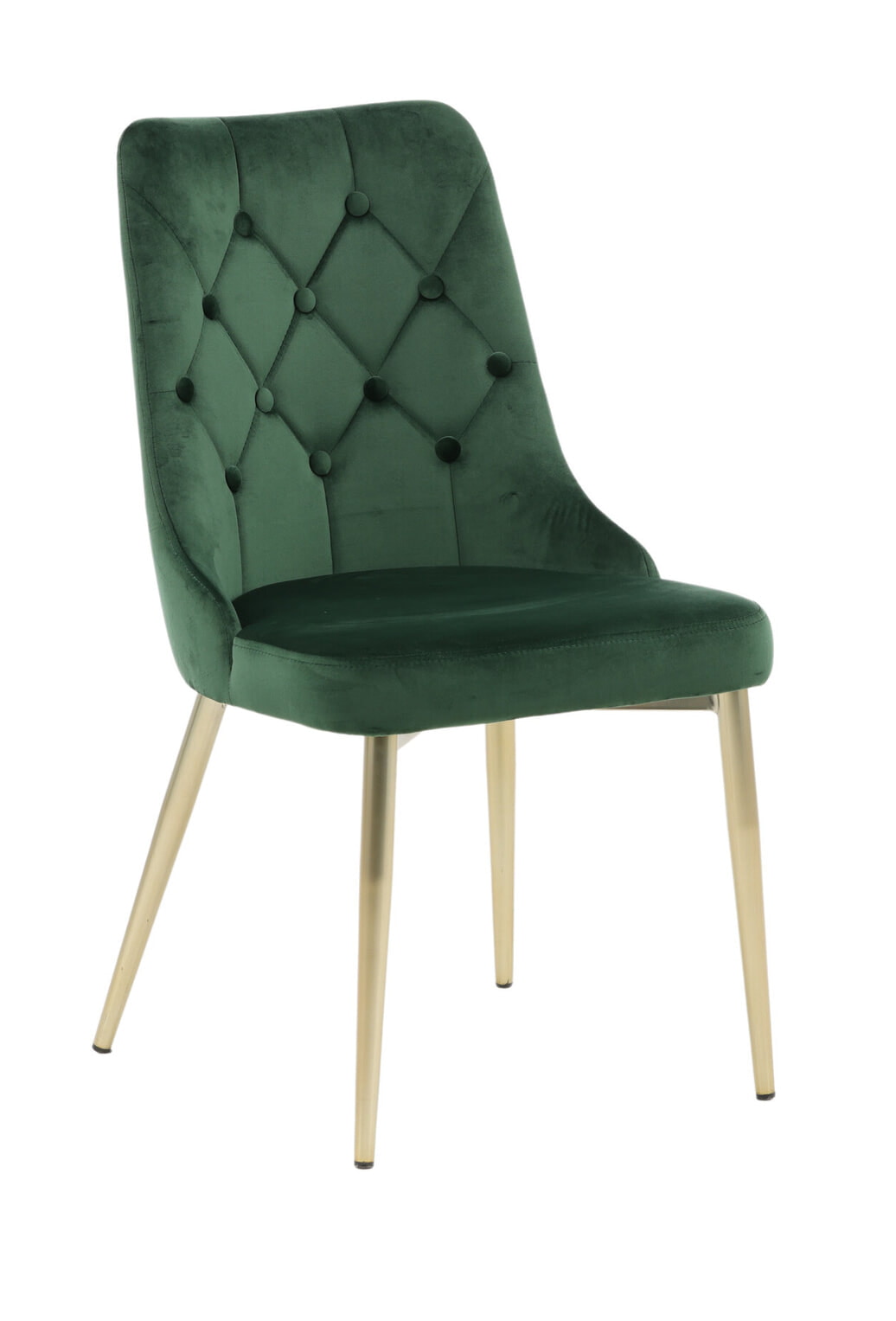 Nohr Eetkamerstoel 'Damar' Velvet, kleur Groen