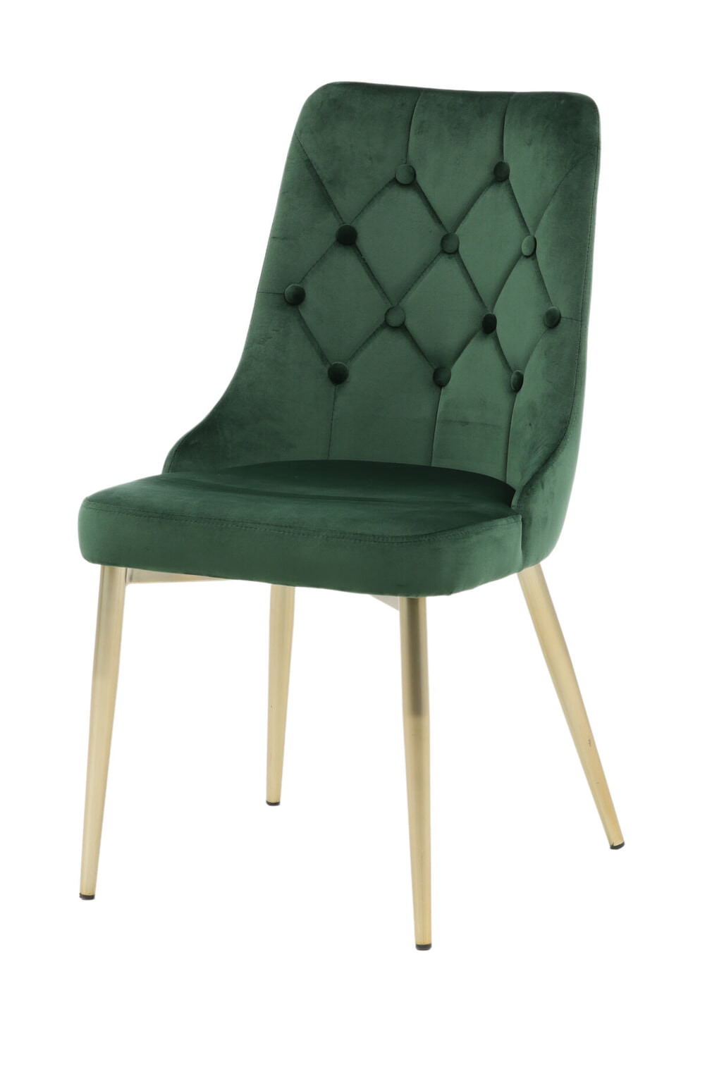 Nohr Eetkamerstoel 'Damar' Velvet, kleur Groen