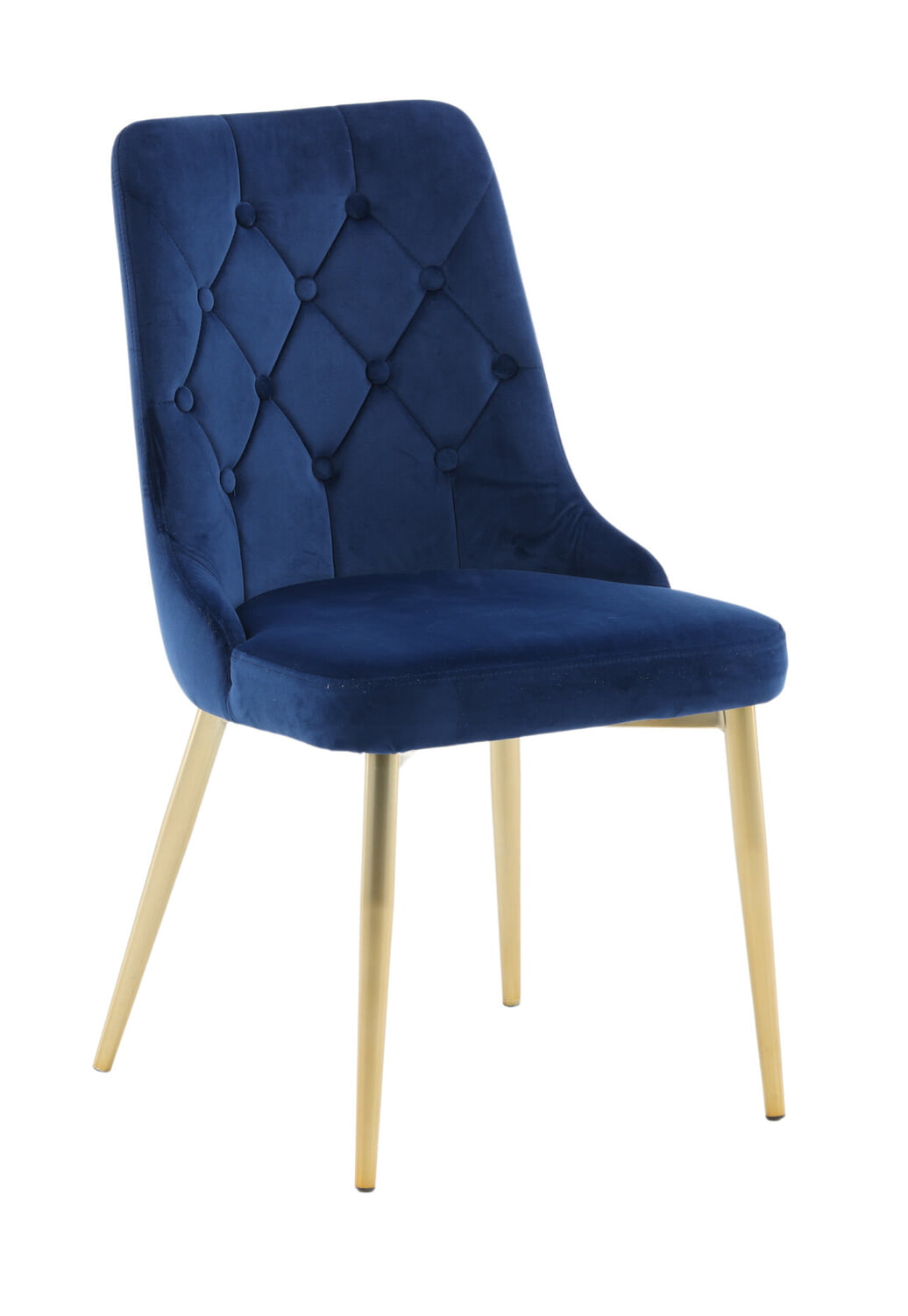 Nohr Eetkamerstoel 'Damar' Velvet, kleur Blauw