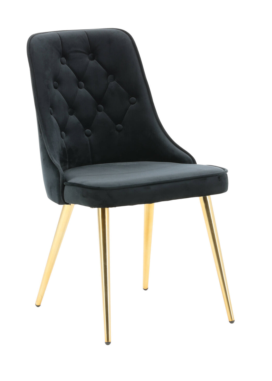 Nohr Eetkamerstoel 'Damar' Velvet, kleur Zwart