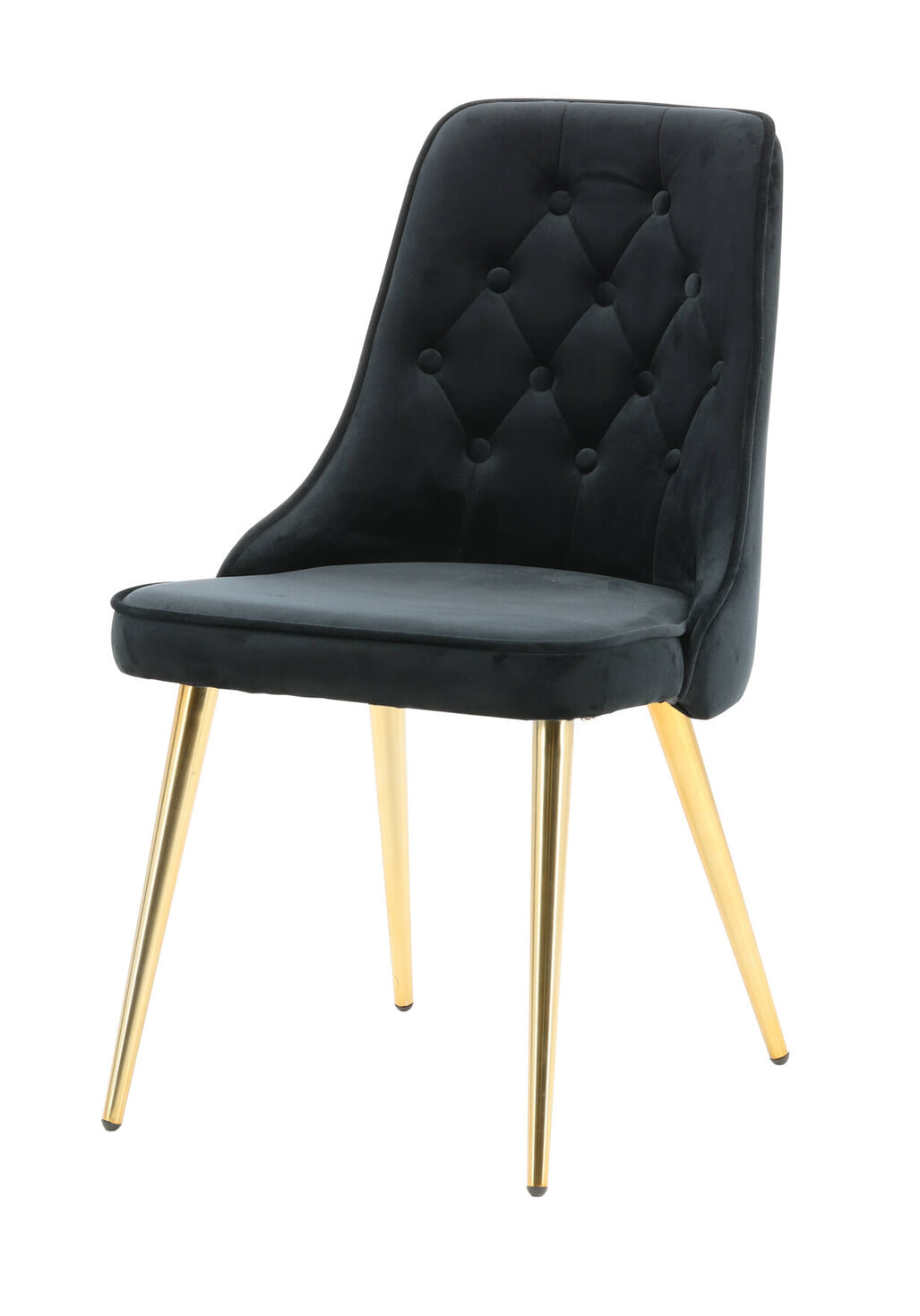 Nohr Eetkamerstoel 'Damar' Velvet, kleur Zwart