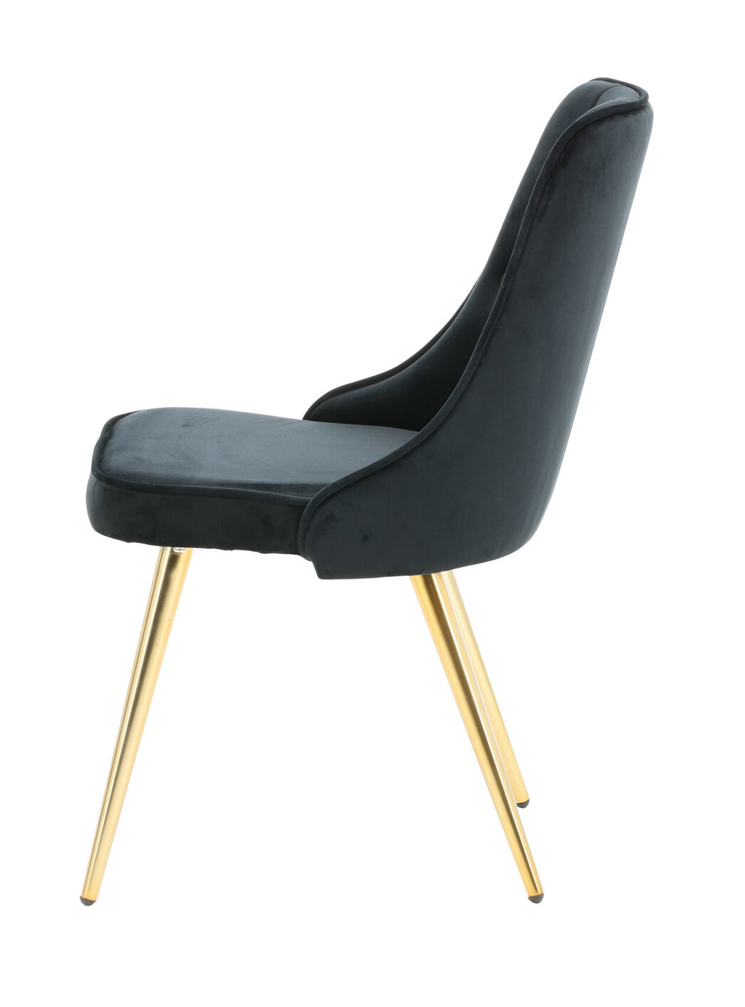 Nohr Eetkamerstoel 'Damar' Velvet, kleur Zwart