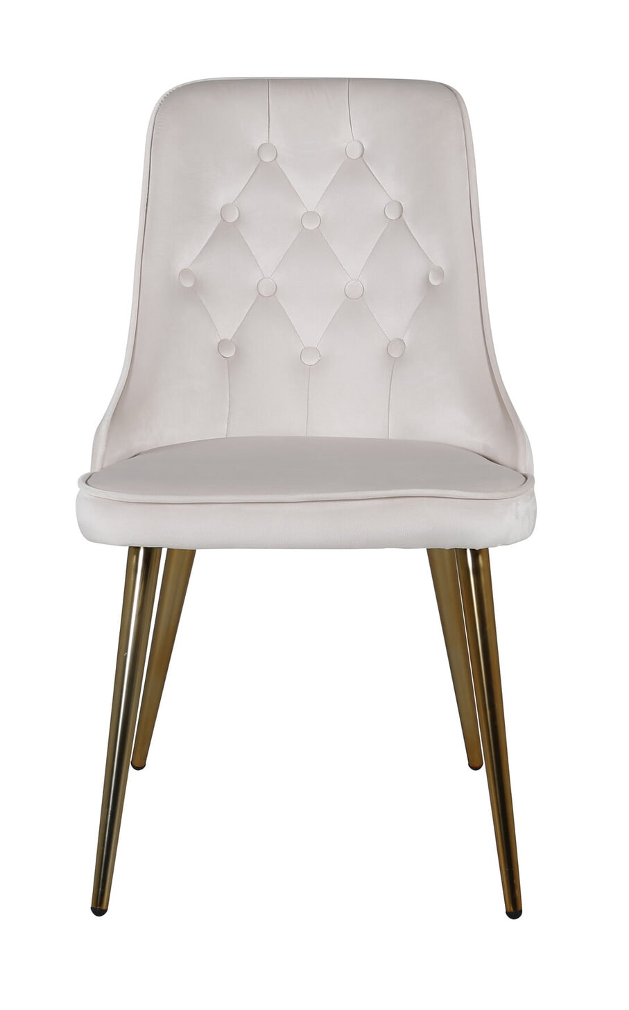 Nohr Eetkamerstoel 'Damar' Velvet, kleur Beige