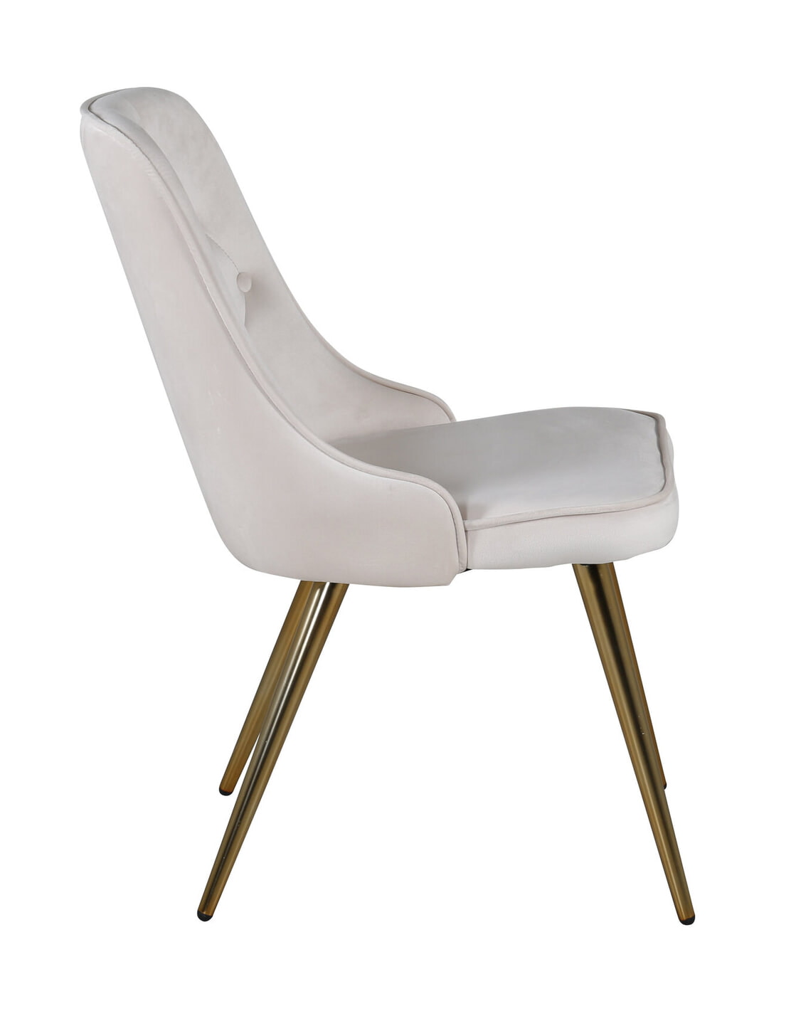 Nohr Eetkamerstoel 'Damar' Velvet, kleur Beige