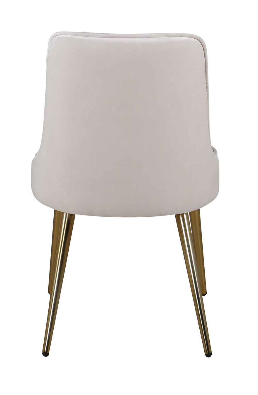 Nohr Eetkamerstoel 'Damar' Velvet, kleur Beige