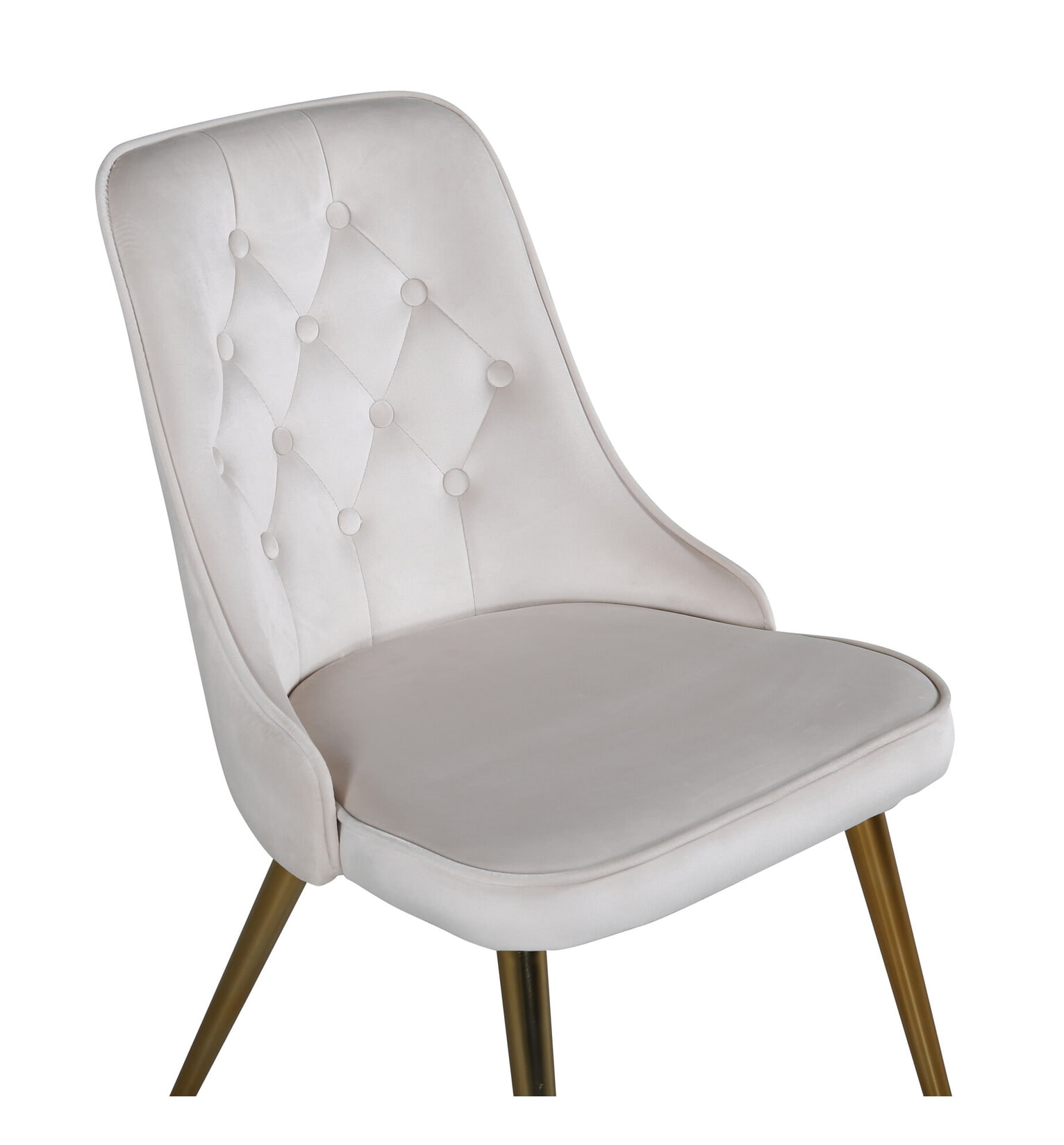 Nohr Eetkamerstoel 'Damar' Velvet, kleur Beige