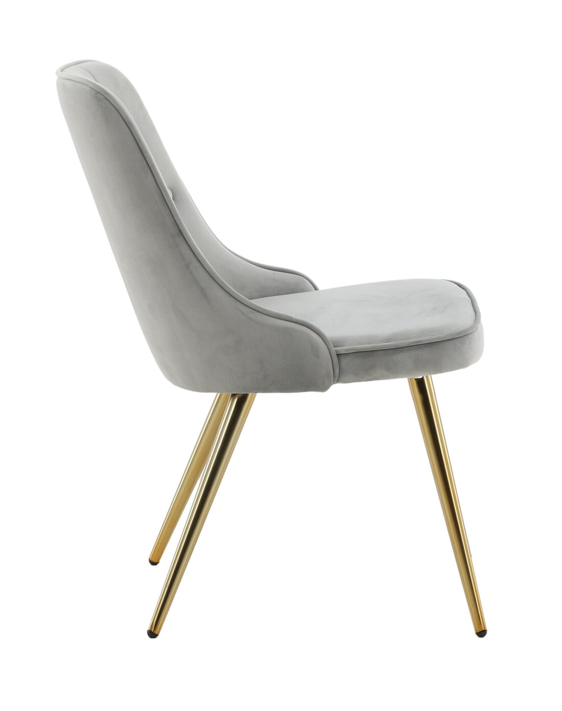 Nohr Eetkamerstoel 'Damar' Velvet, kleur Grijs