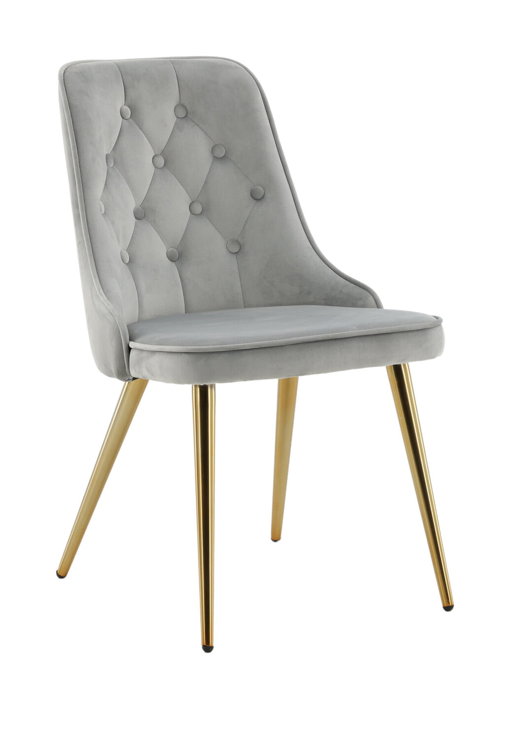 Nohr Eetkamerstoel 'Damar' Velvet, kleur Grijs
