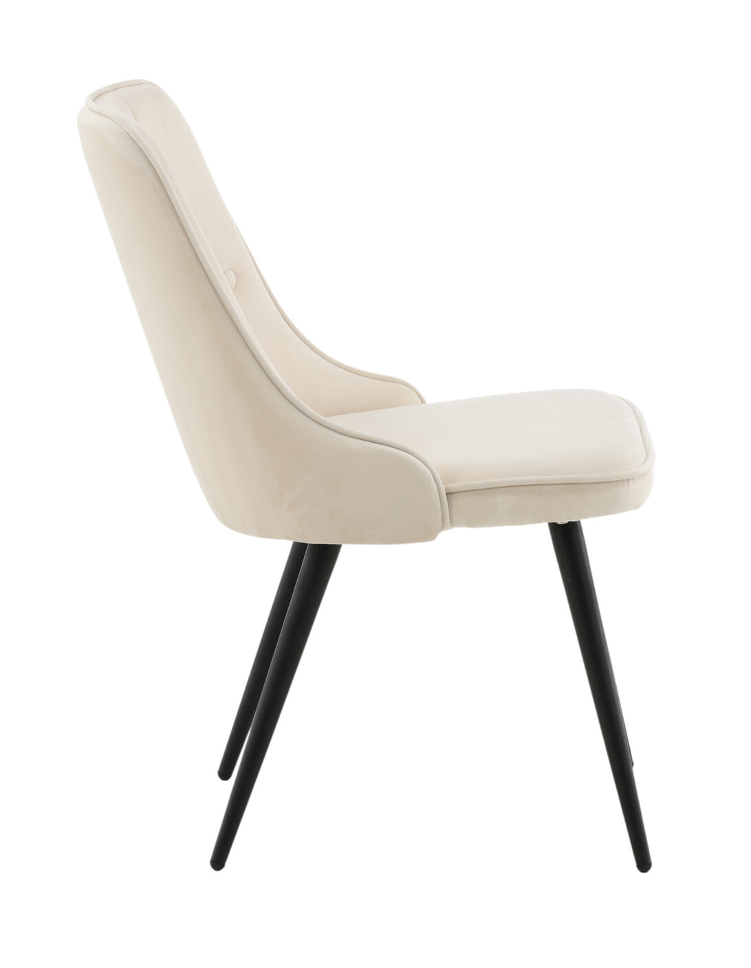 Nohr Eetkamerstoel 'Damar' Velvet, kleur Beige