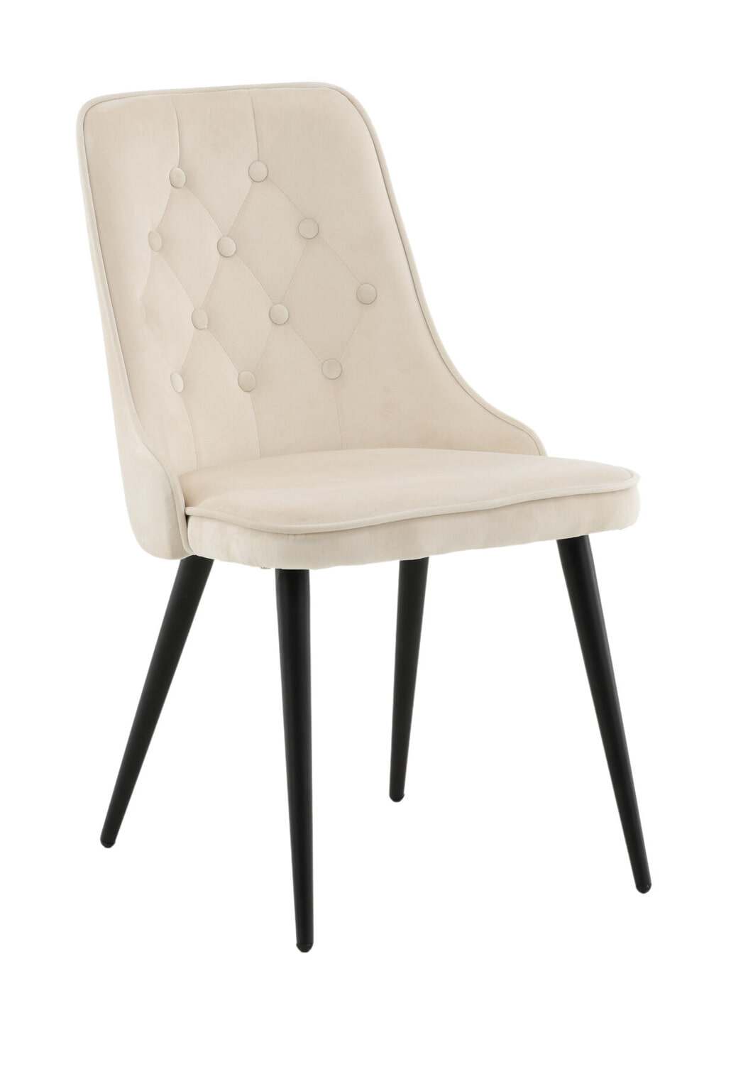 Nohr Eetkamerstoel 'Damar' Velvet, kleur Beige