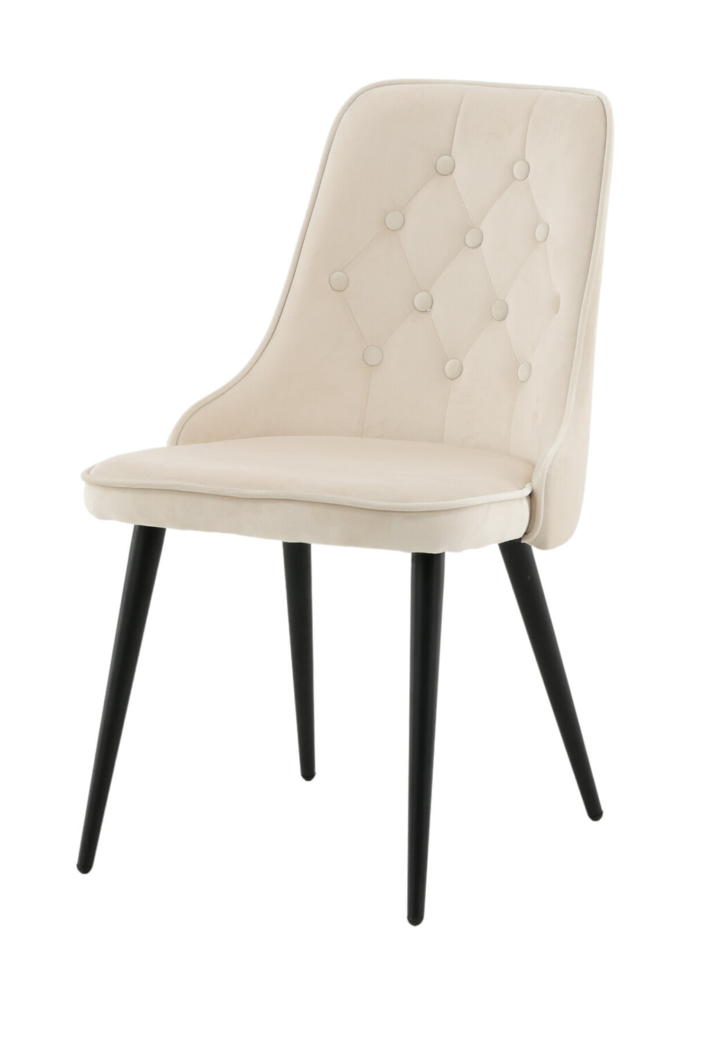 Nohr Eetkamerstoel 'Damar' Velvet, kleur Beige
