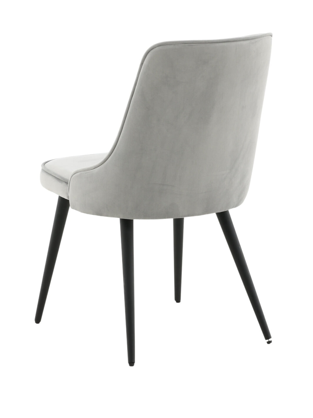 Nohr Eetkamerstoel 'Damar' Velvet, kleur Lichtgrijs