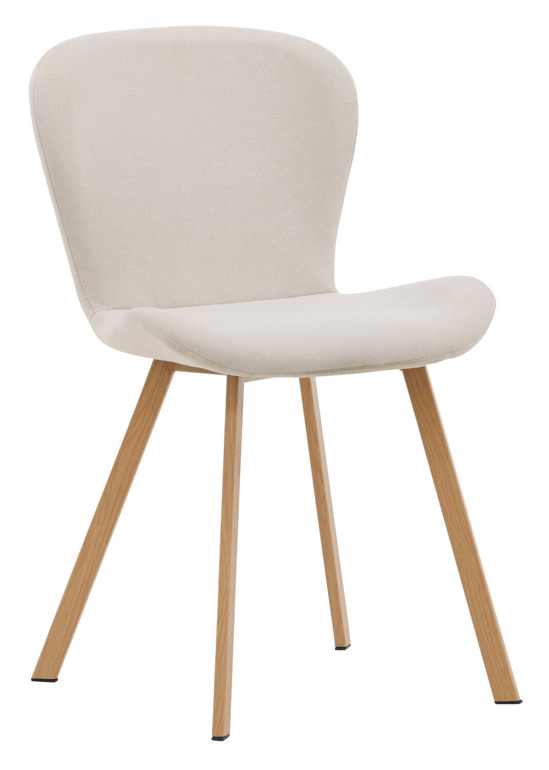 Nohr Eetkamerstoel 'Corion' Linnen, kleur Beige/Naturel