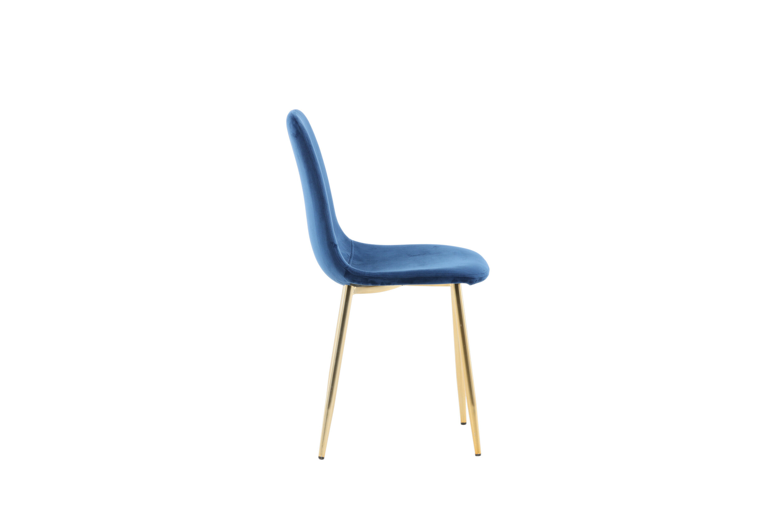 Nohr Eetkamerstoel 'Austina' Velvet, kleur Blauw