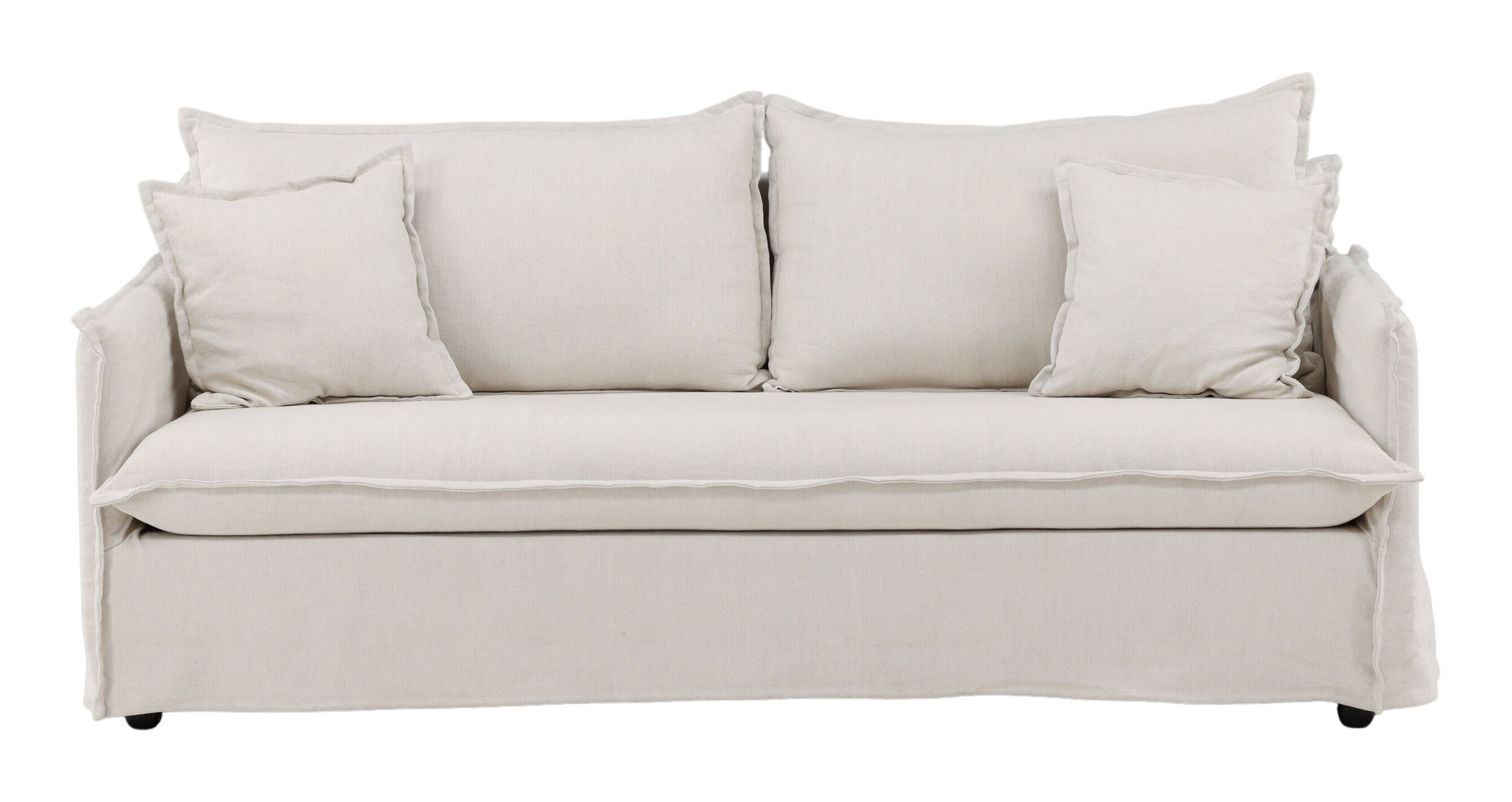 Nohr 3-zits Bank 'Elden' 200cm, Linnen, kleur Beige