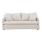 Nohr 3-zits Bank 'Elden' 200cm, Linnen, kleur Beige