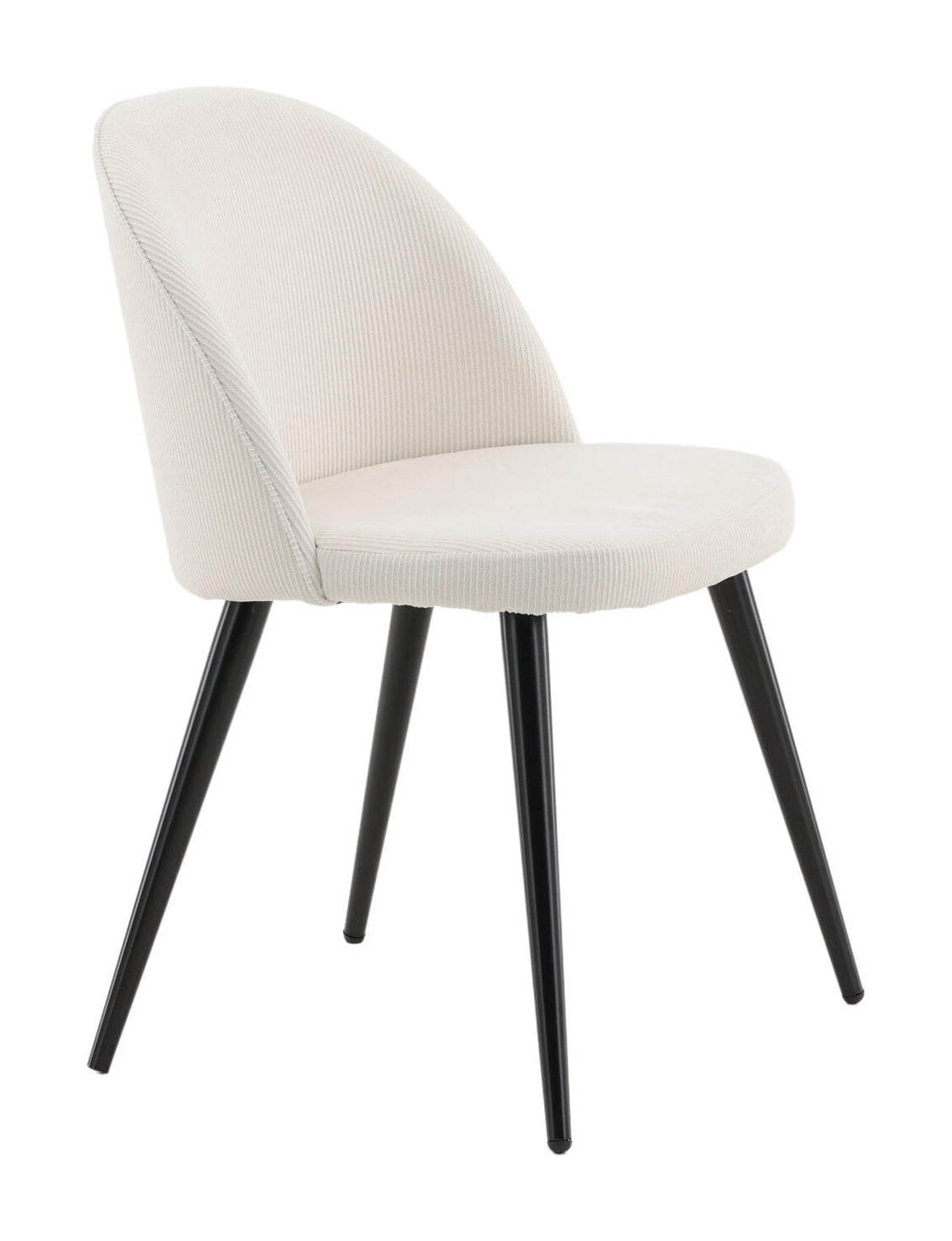 Nohr Eetkamerstoel 'Amon' Rib, kleur Crème