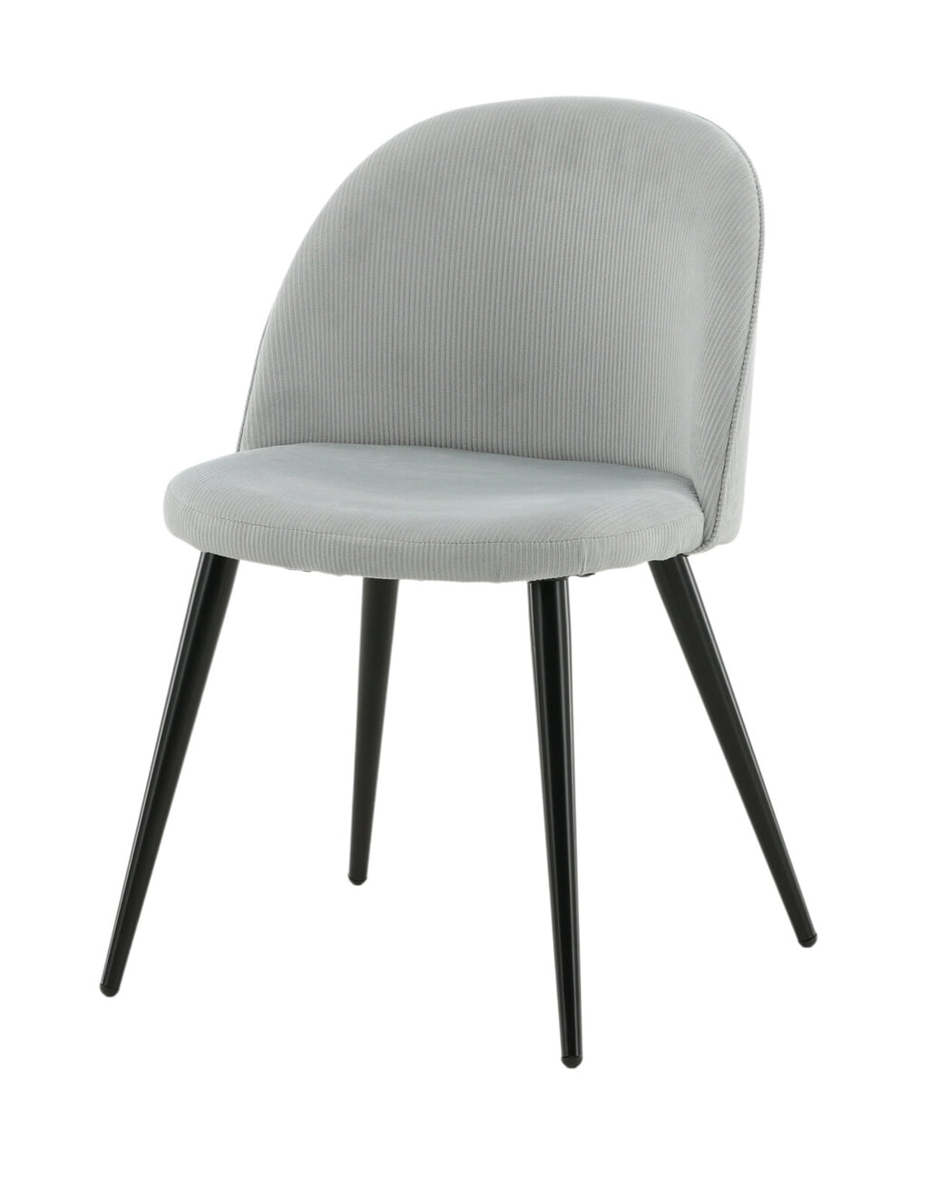 Nohr Eetkamerstoel 'Amon' Rib, kleur Lichtgrijs