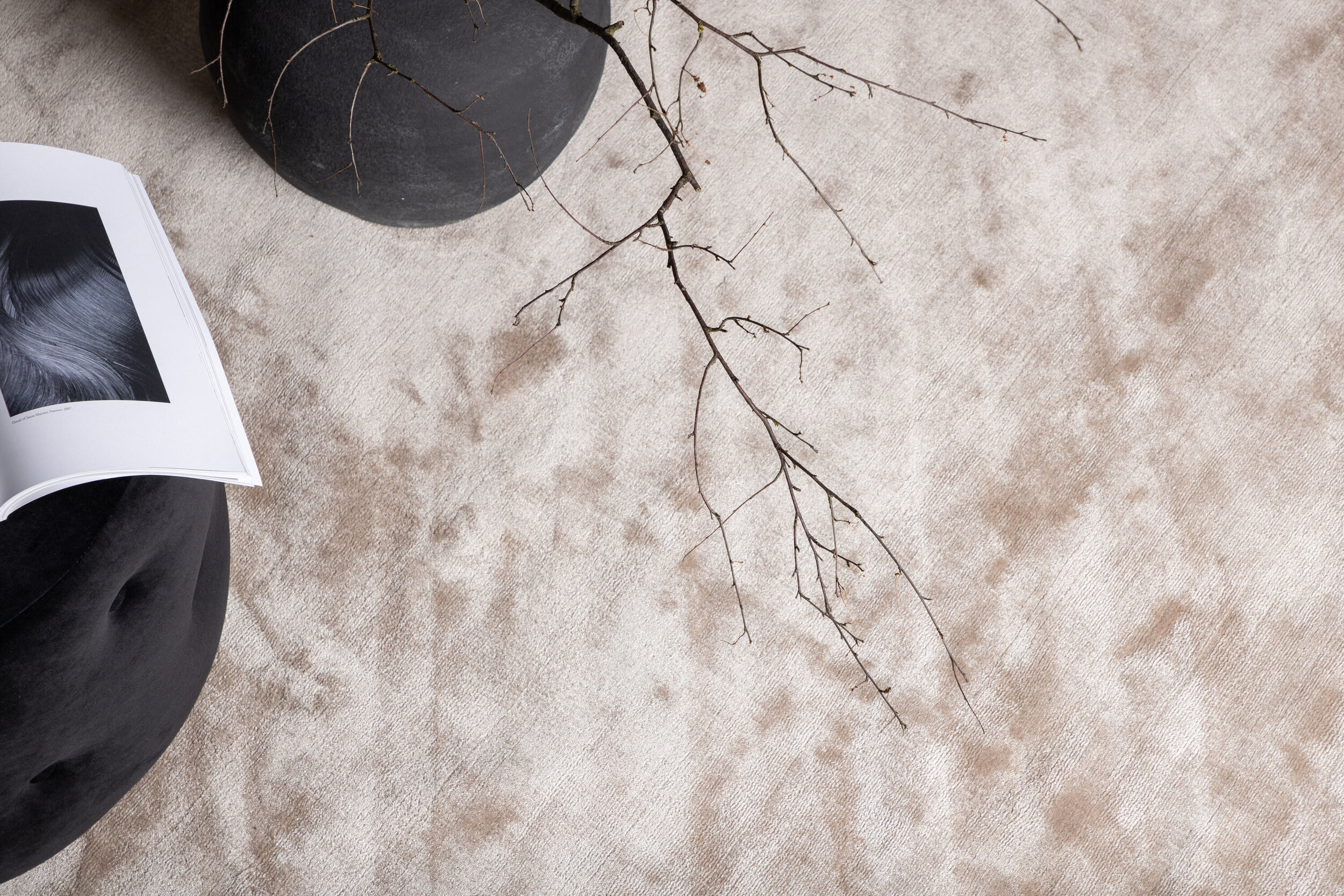 Nohr Rond Vloerkleed 'Cherelle' 200cm, kleur Beige