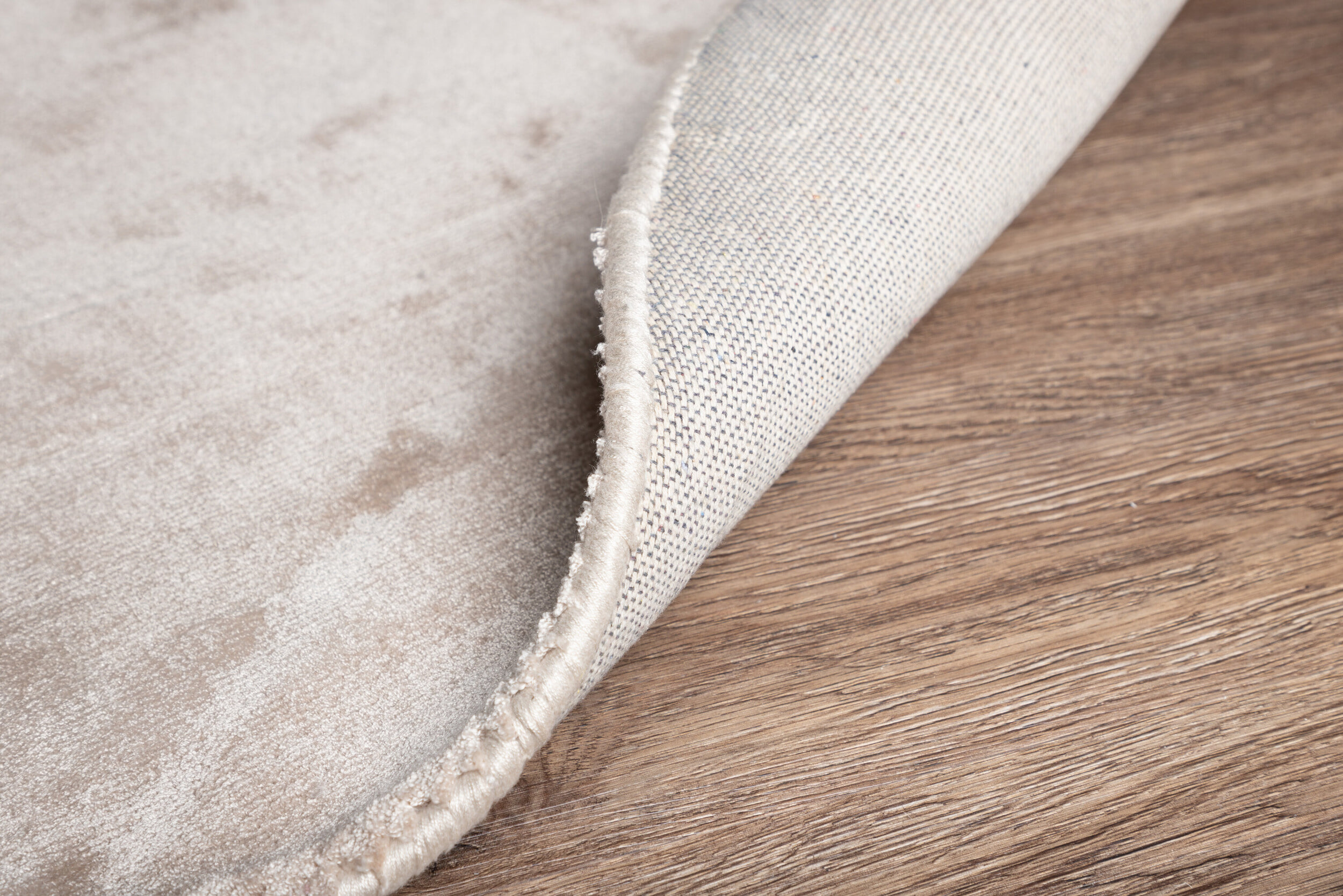 Nohr Rond Vloerkleed 'Cherelle' 200cm, kleur Beige